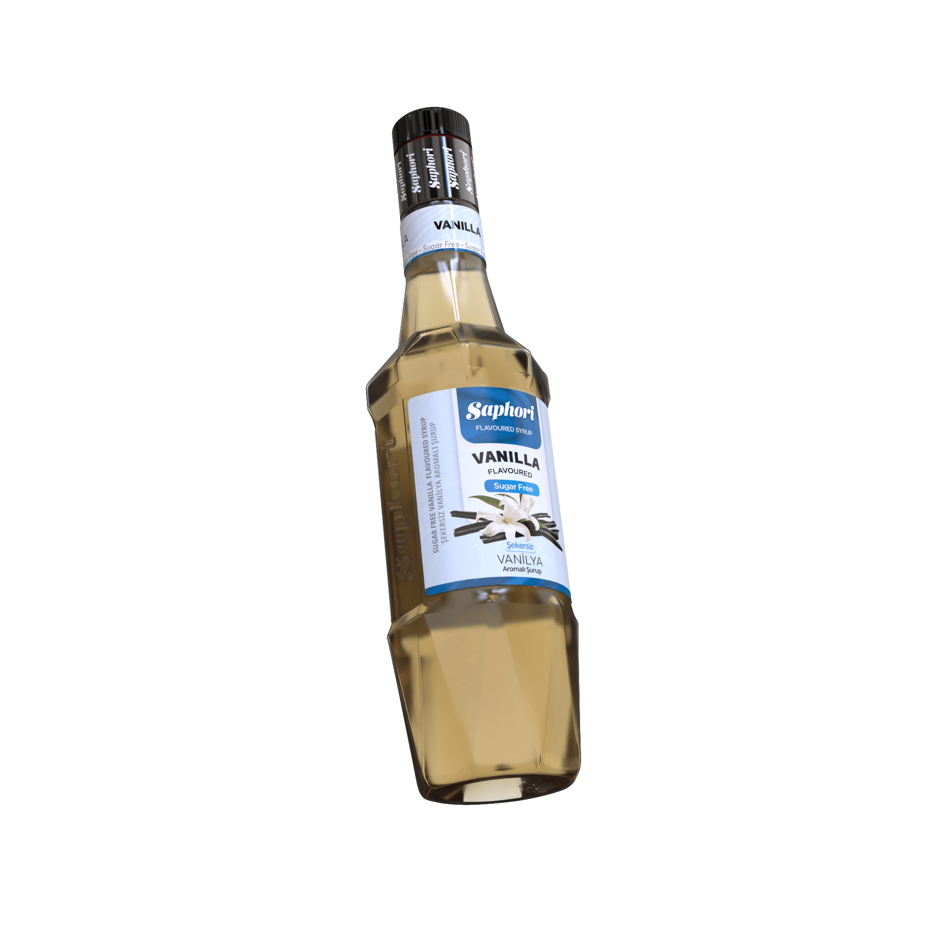 Saphori Şekersiz Vanilya Aromalı Kokteyl Şurubu 700 ML