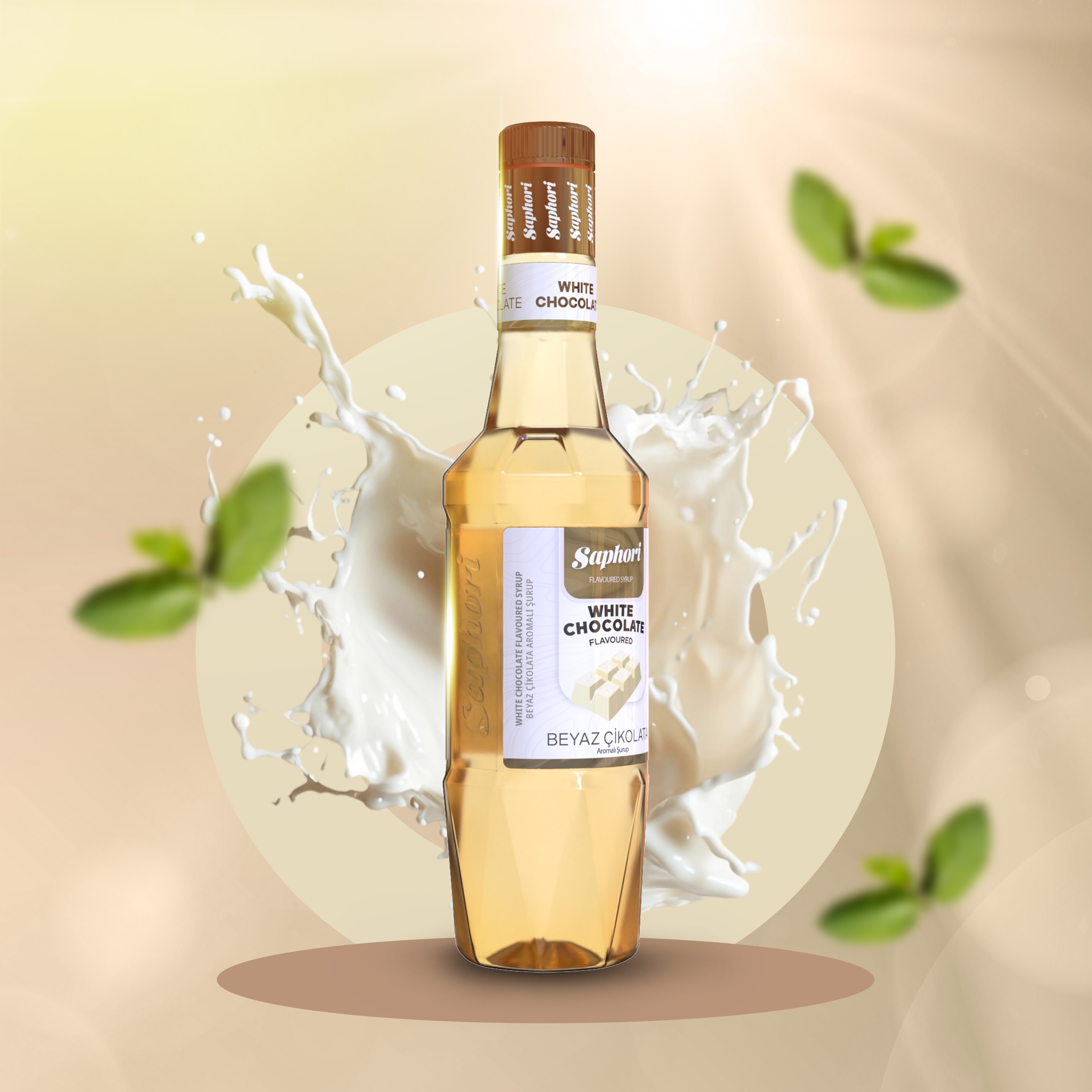 Saphori Beyaz Çikolata Aromalı Kokteyl Şurubu 700 ML