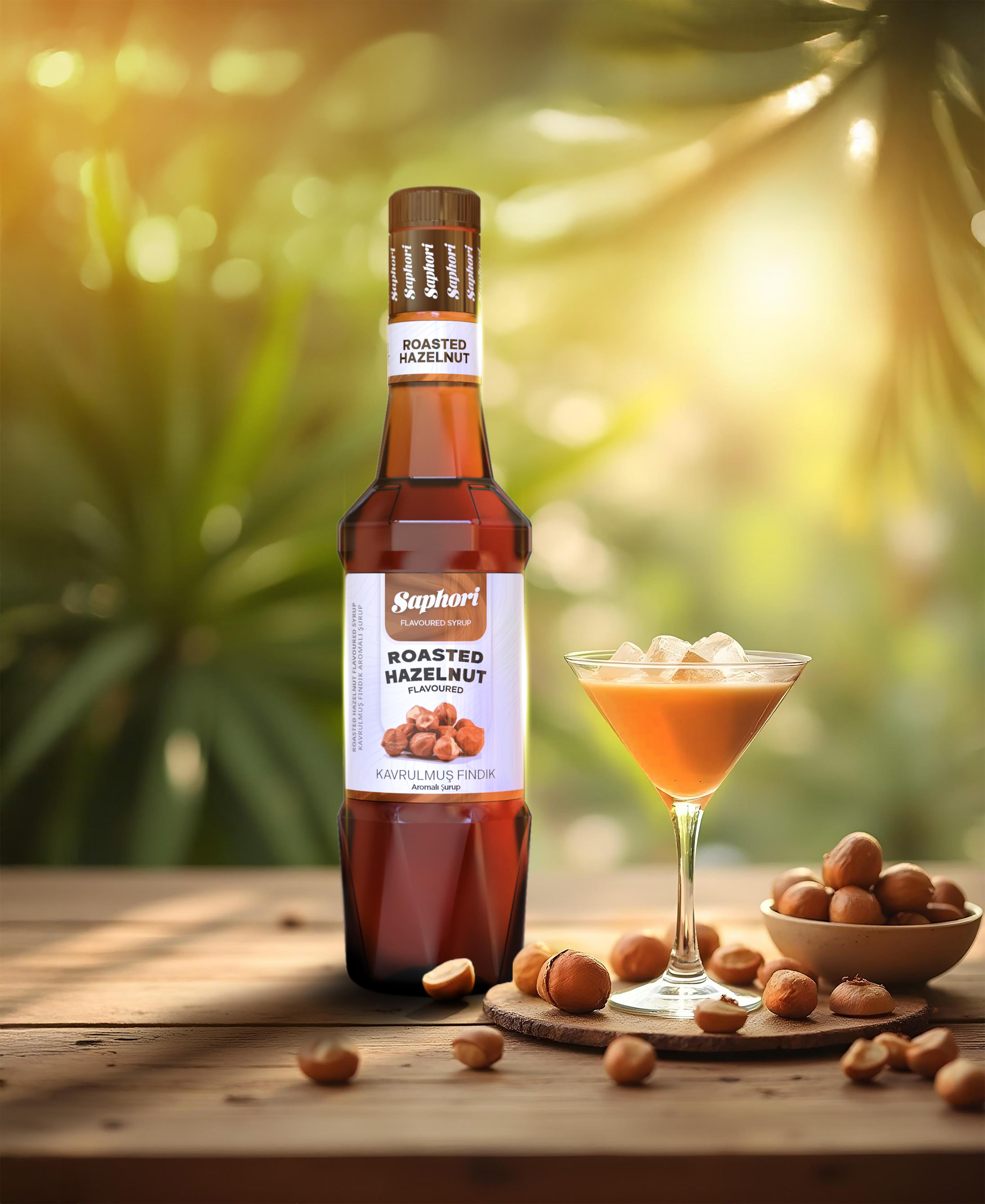 Saphori Kavrulmuş Fındık Aromalı Kokteyl Şurubu 700 ML