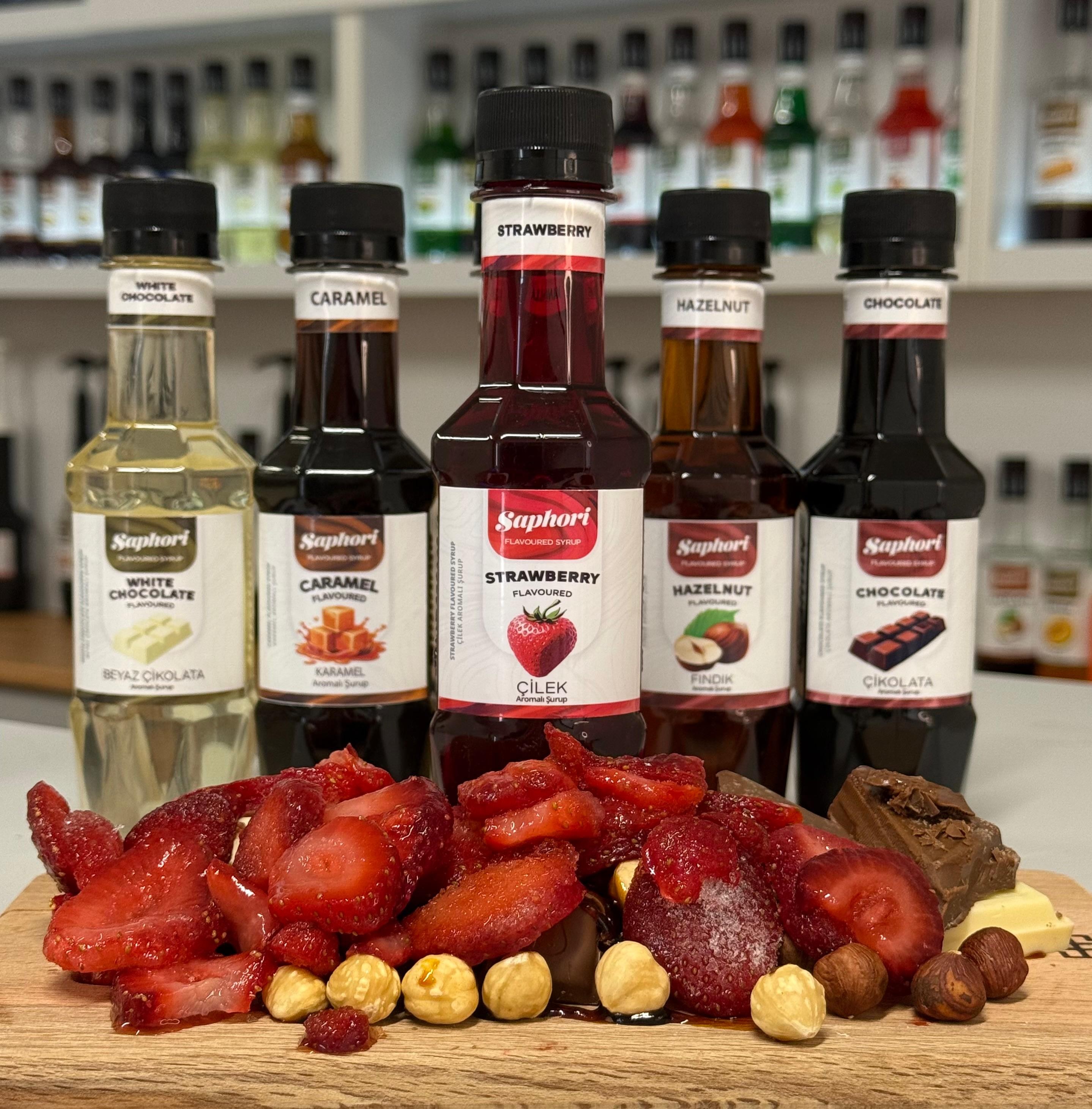 Saphori 6’lı Aromalı Kokteyl Şurubu Kahve Şurubu Seti 6 x 250 ML