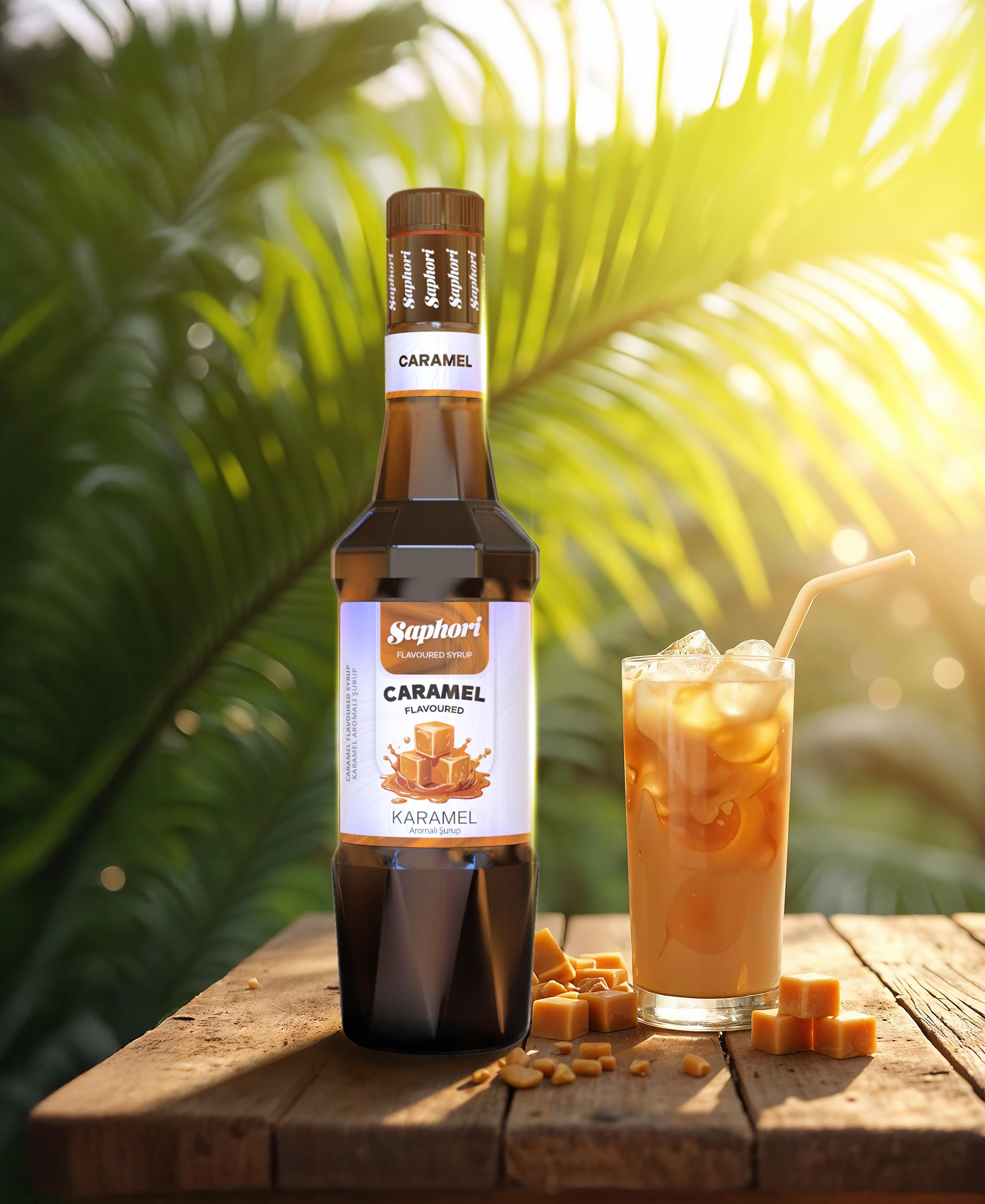 Saphori Karamel Aromalı Kokteyl Şurubu 700 ML