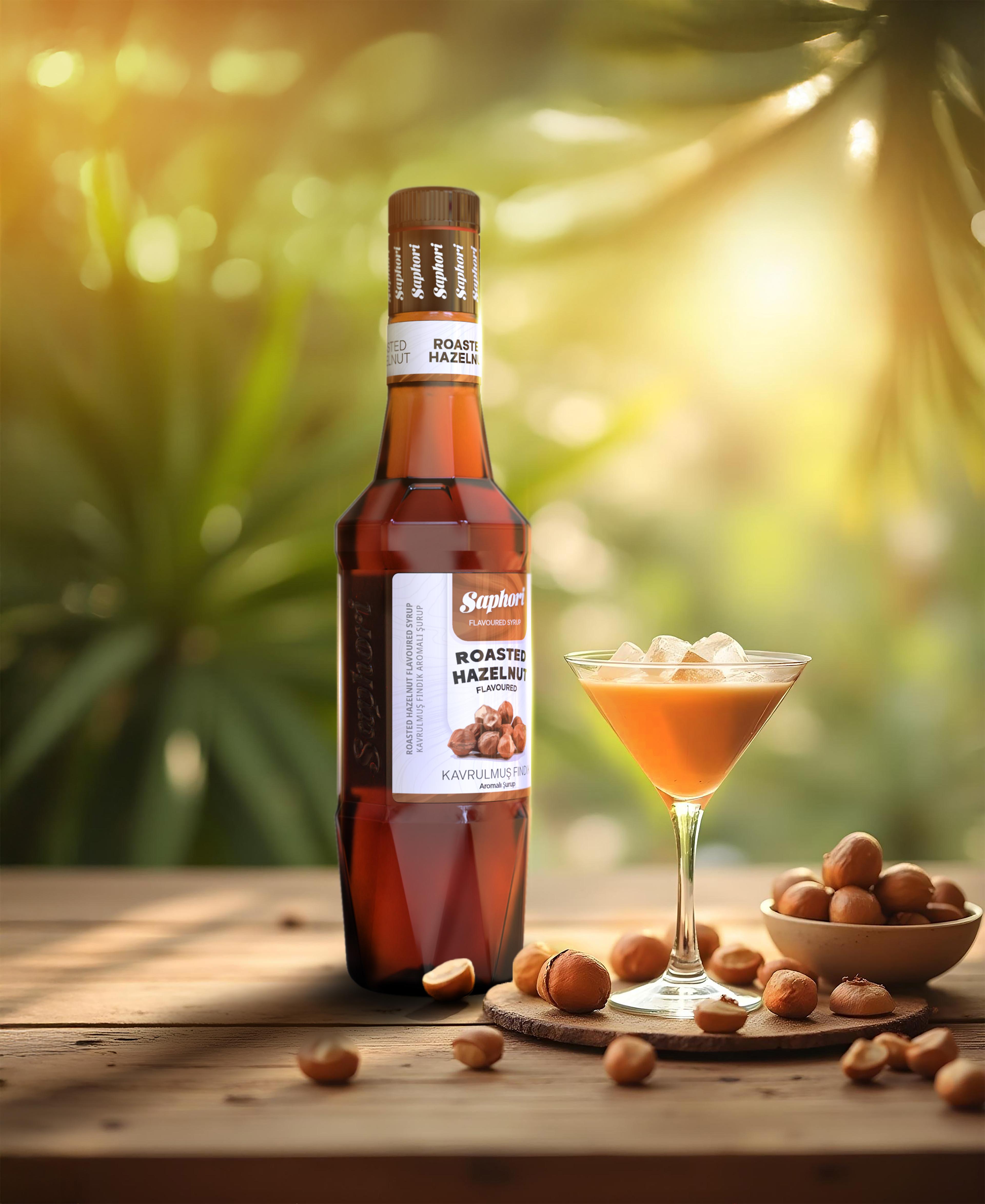 Saphori Kavrulmuş Fındık Aromalı Kokteyl Şurubu 700 ML