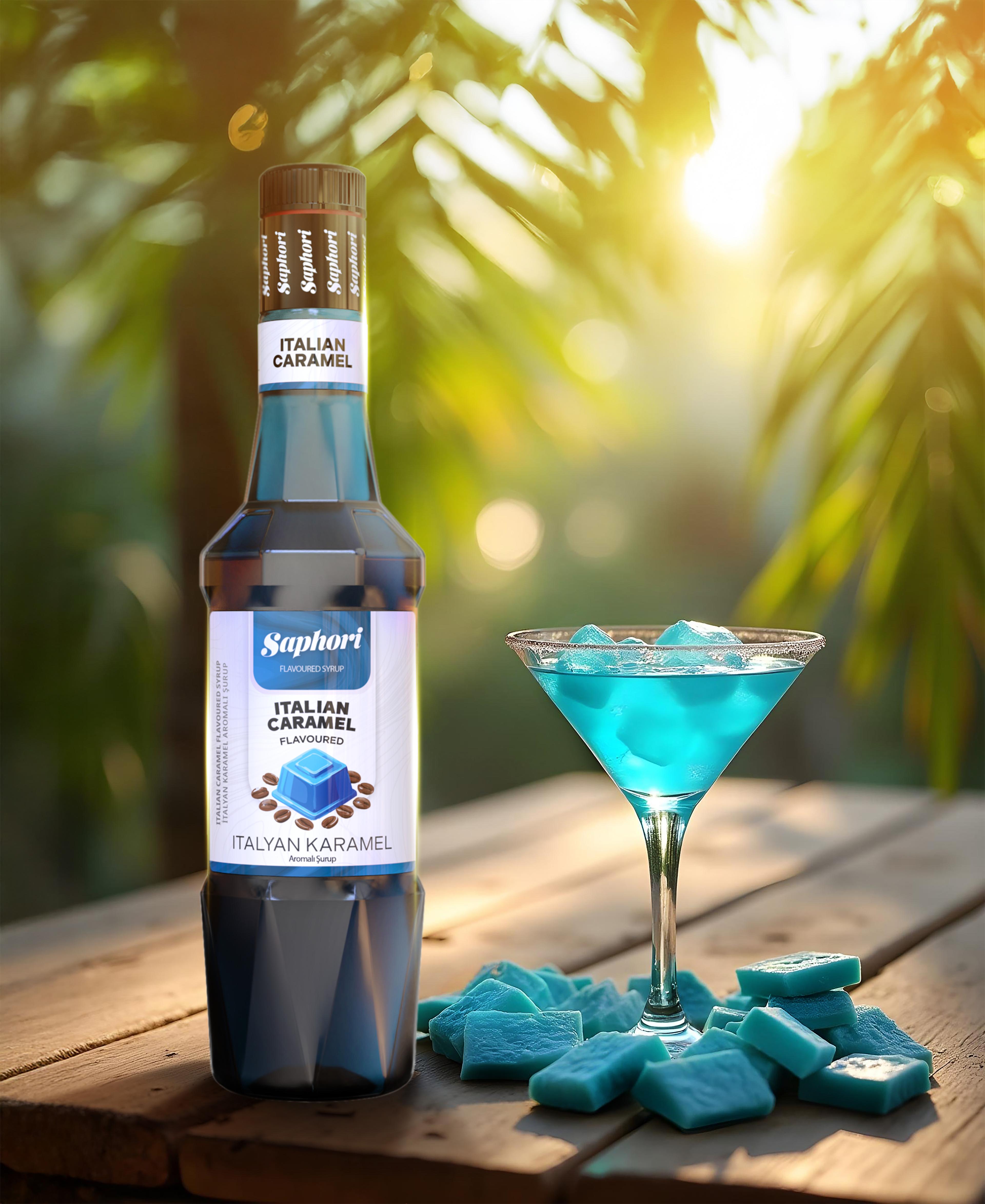 Saphori İtalyan Karamel Aromalı Kokteyl Şurubu 700 ML