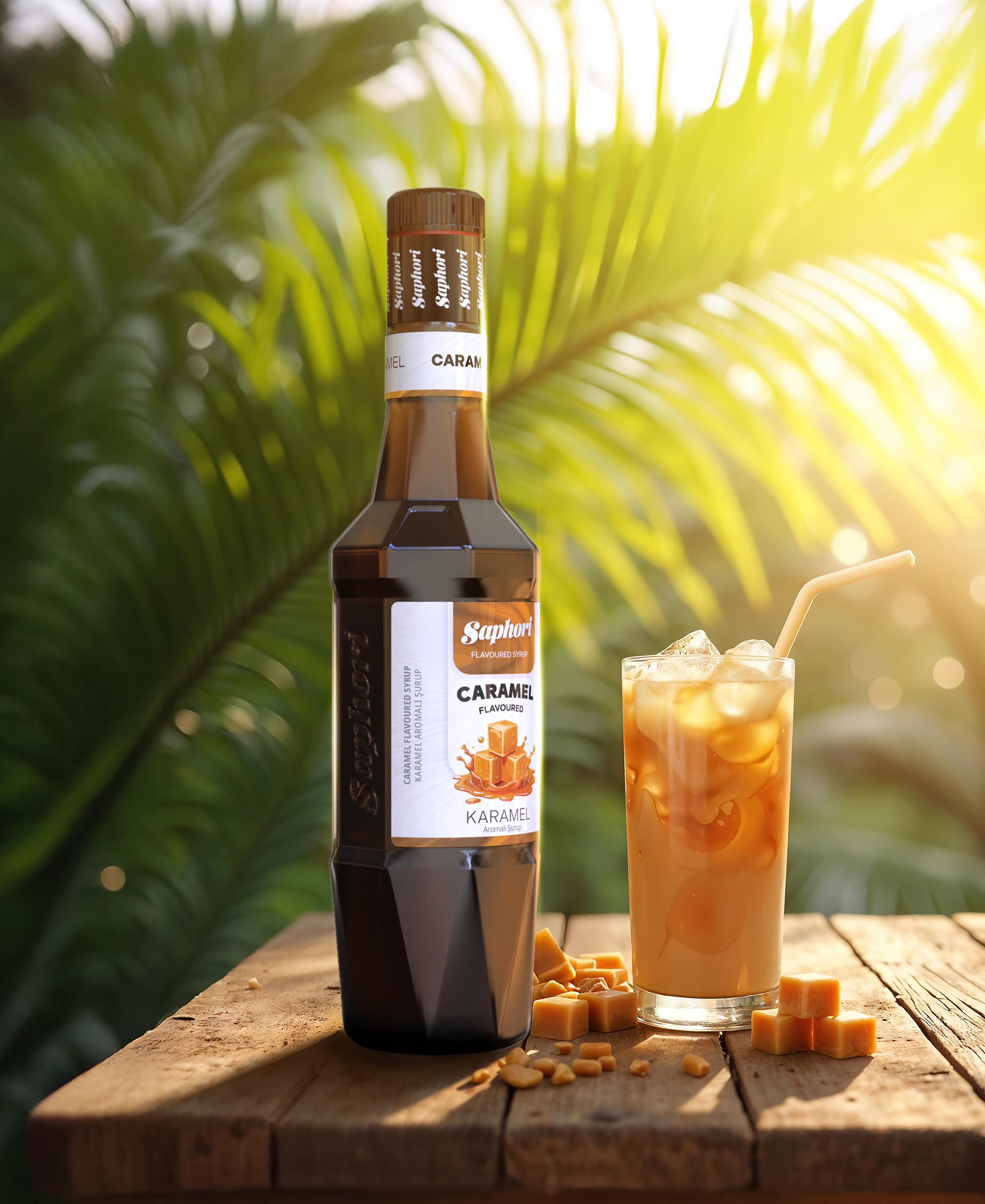 Saphori Karamel Aromalı Kokteyl Şurubu 700 ML
