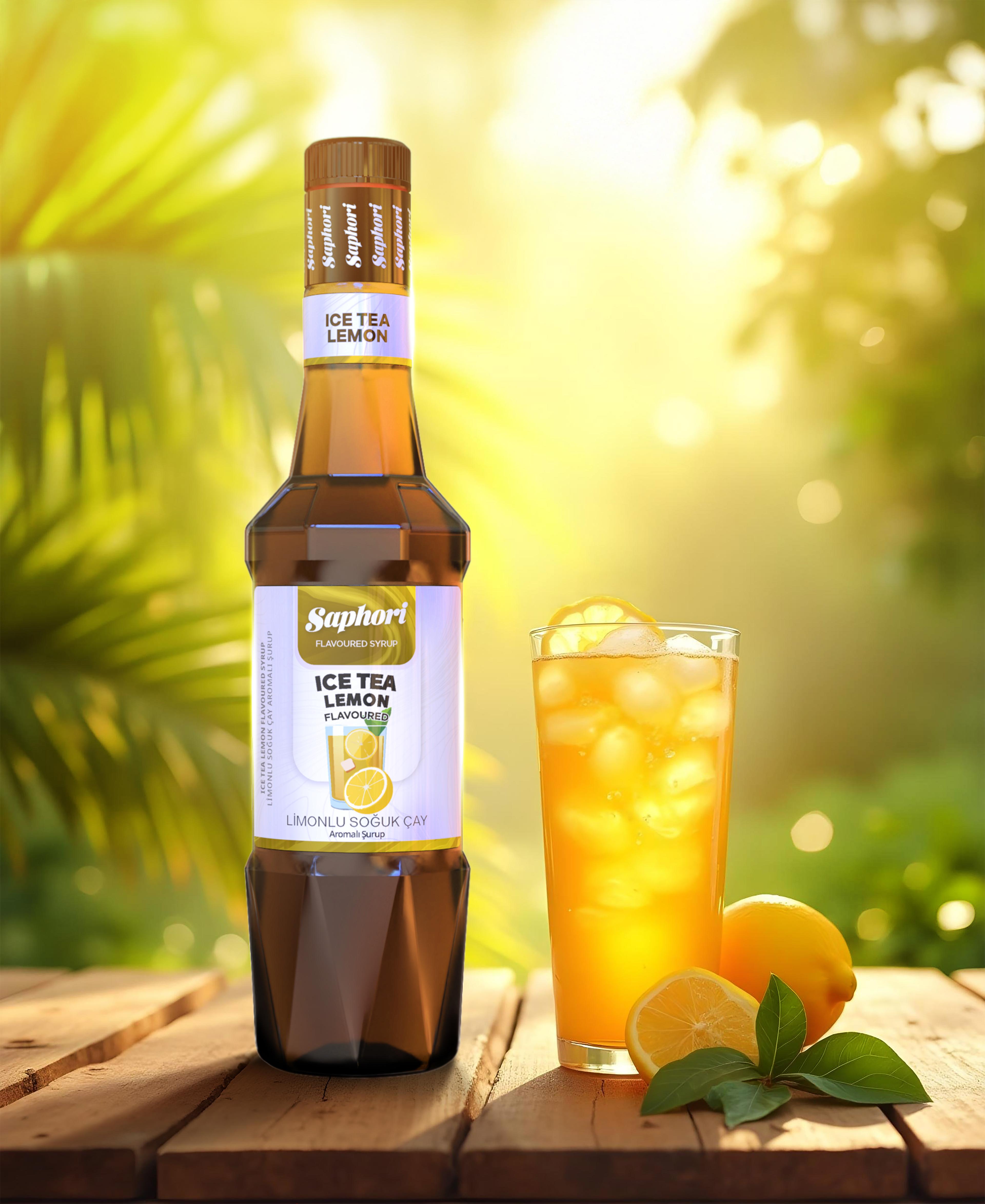Saphori Ice Tea Limon Aromalı Kokteyl Şurubu 700 ML