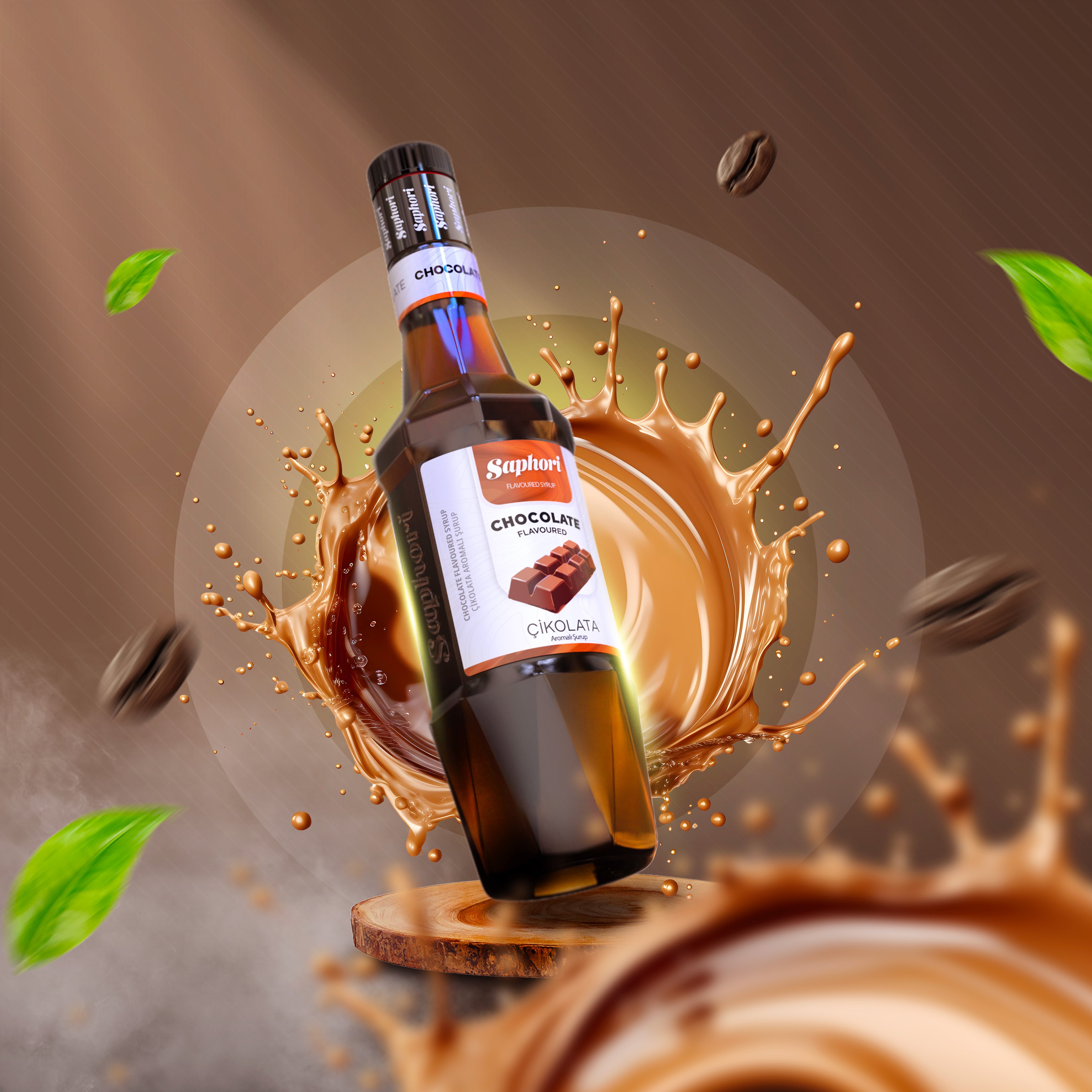 Saphori Çikolata Aromalı Kokteyl Şurubu 700 ML