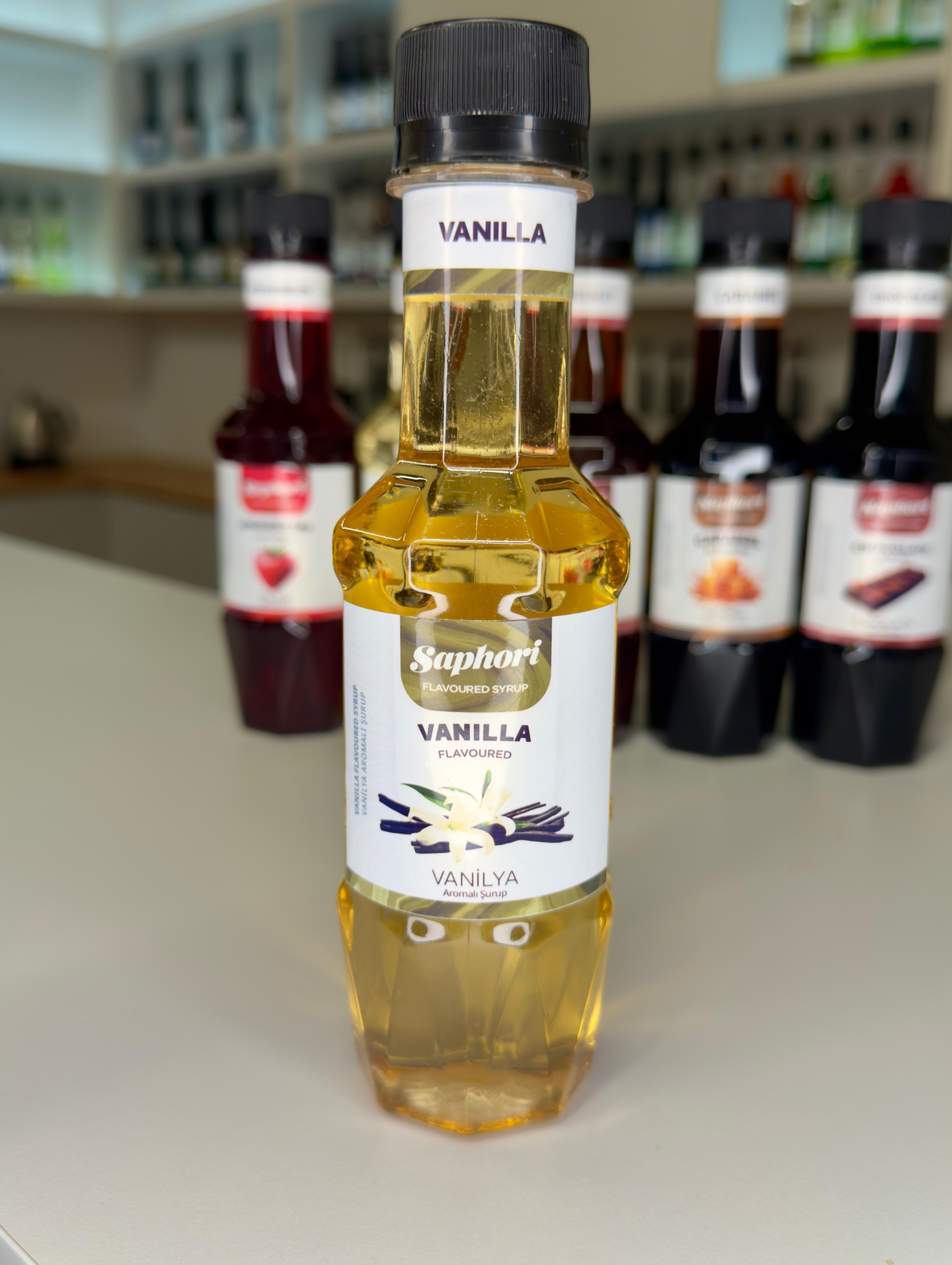 Saphori Vanilya Aromalı Kokteyl Şurubu, Kahve Şurubu 250 ML