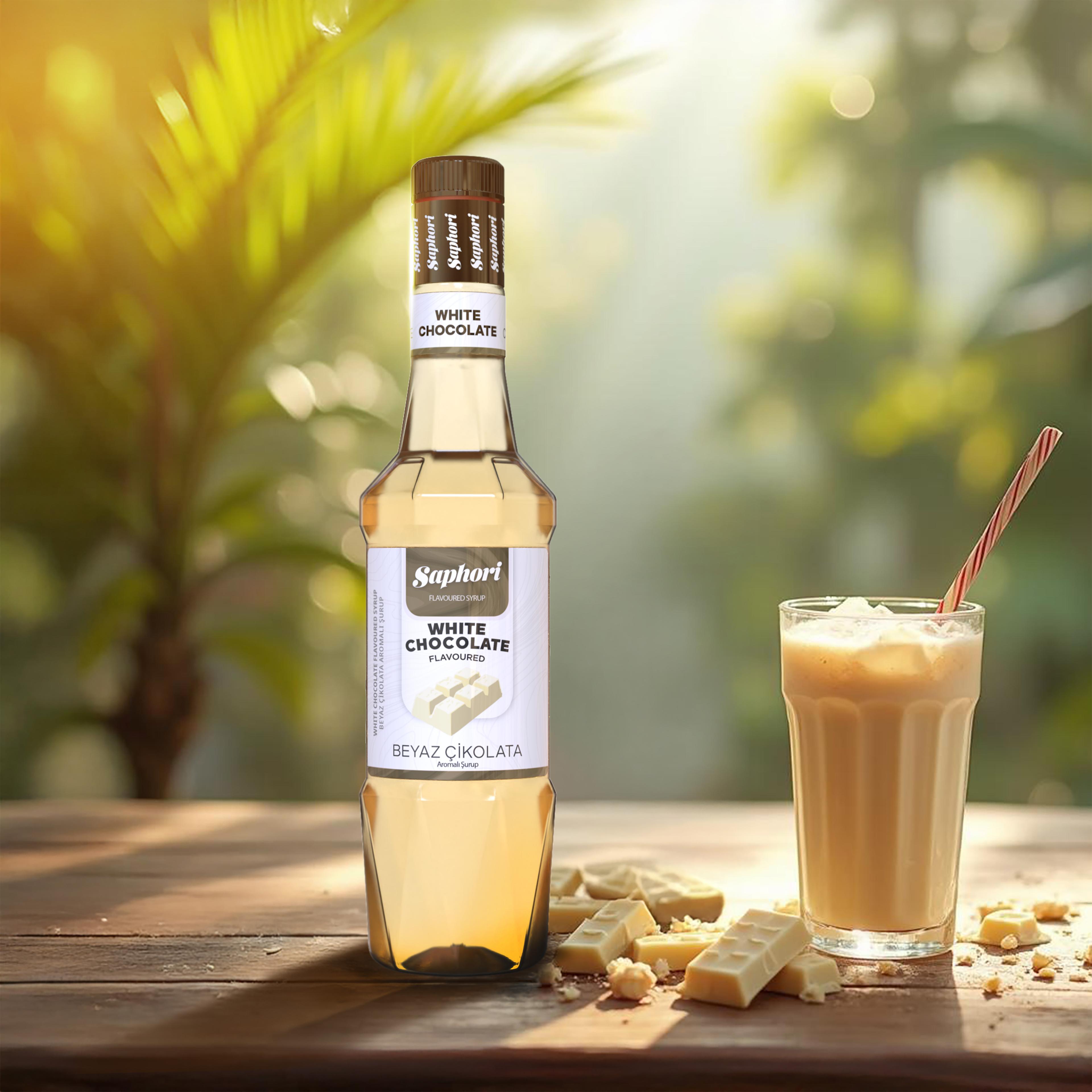 Saphori Beyaz Çikolata Aromalı Kokteyl Şurubu 700 ML