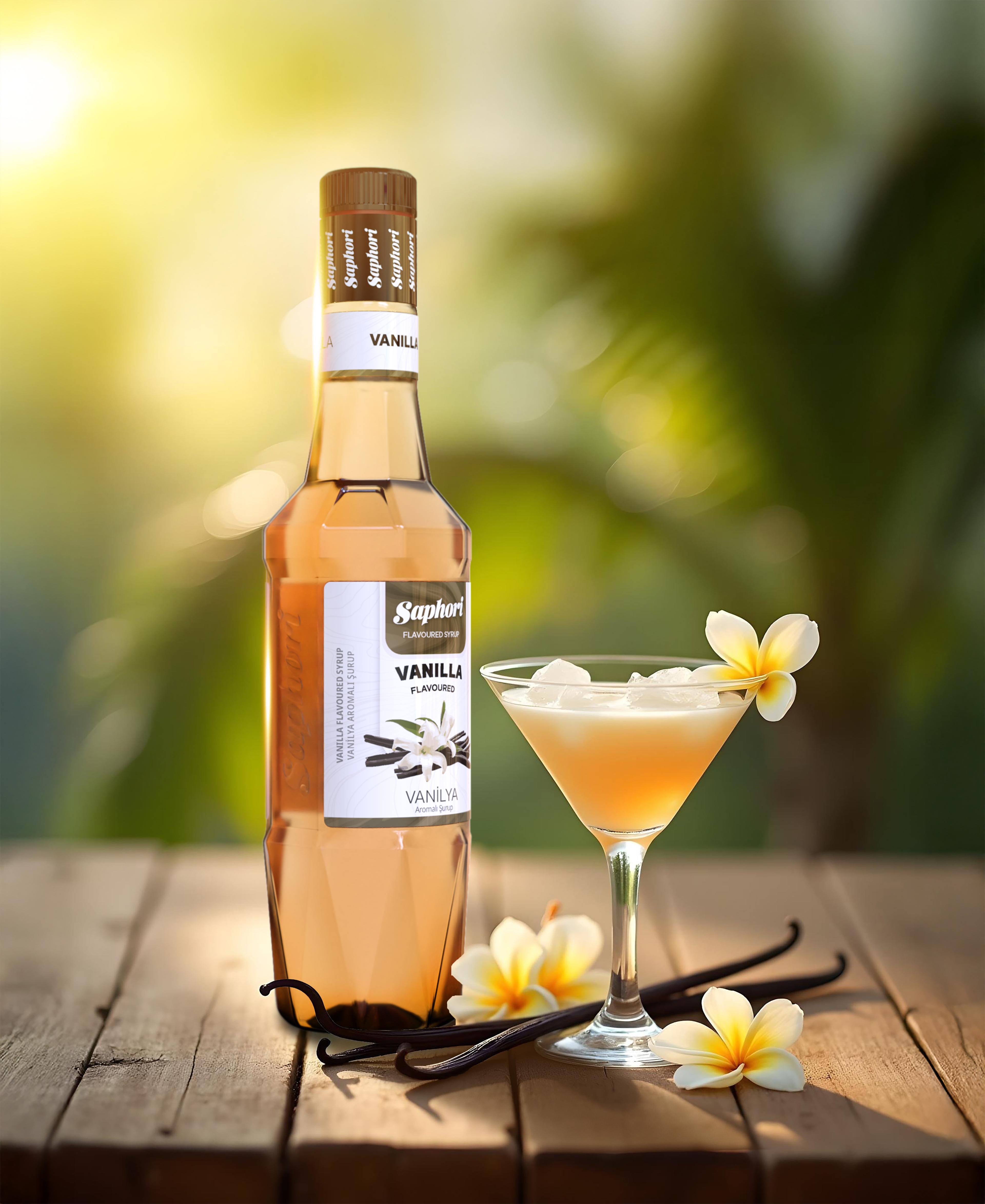 Saphori Vanilya Aromalı Kokteyl Şurubu 700 ML