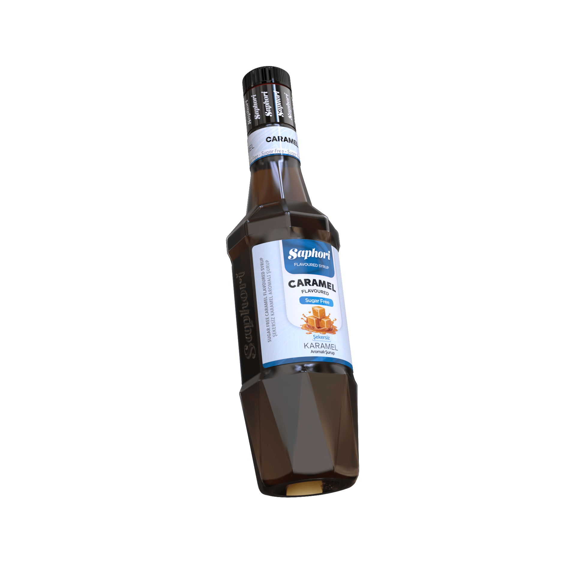 Saphori Şekersiz Karamel Aromalı Kokteyl Şurubu 700 ML