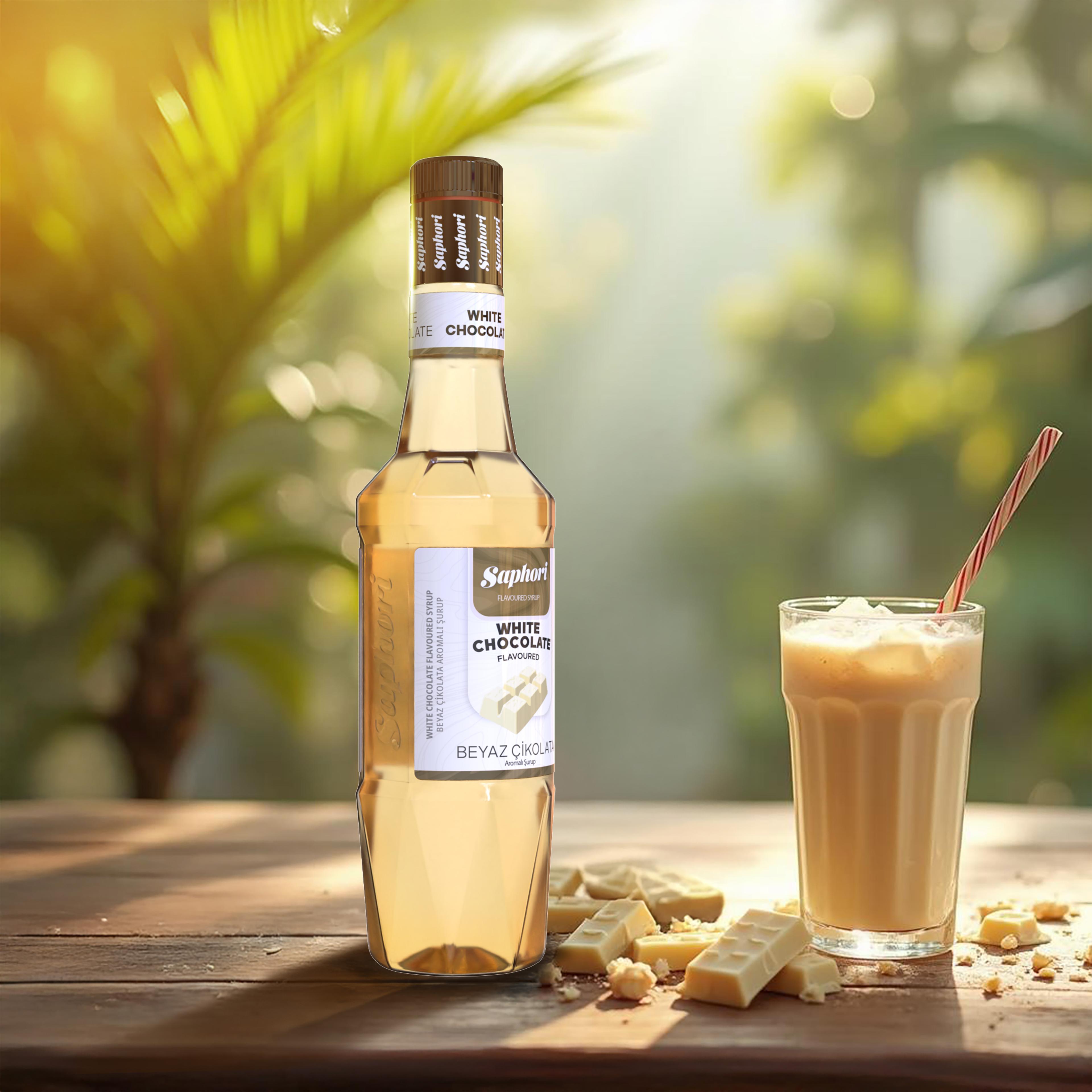 Saphori Beyaz Çikolata Aromalı Kokteyl Şurubu 700 ML
