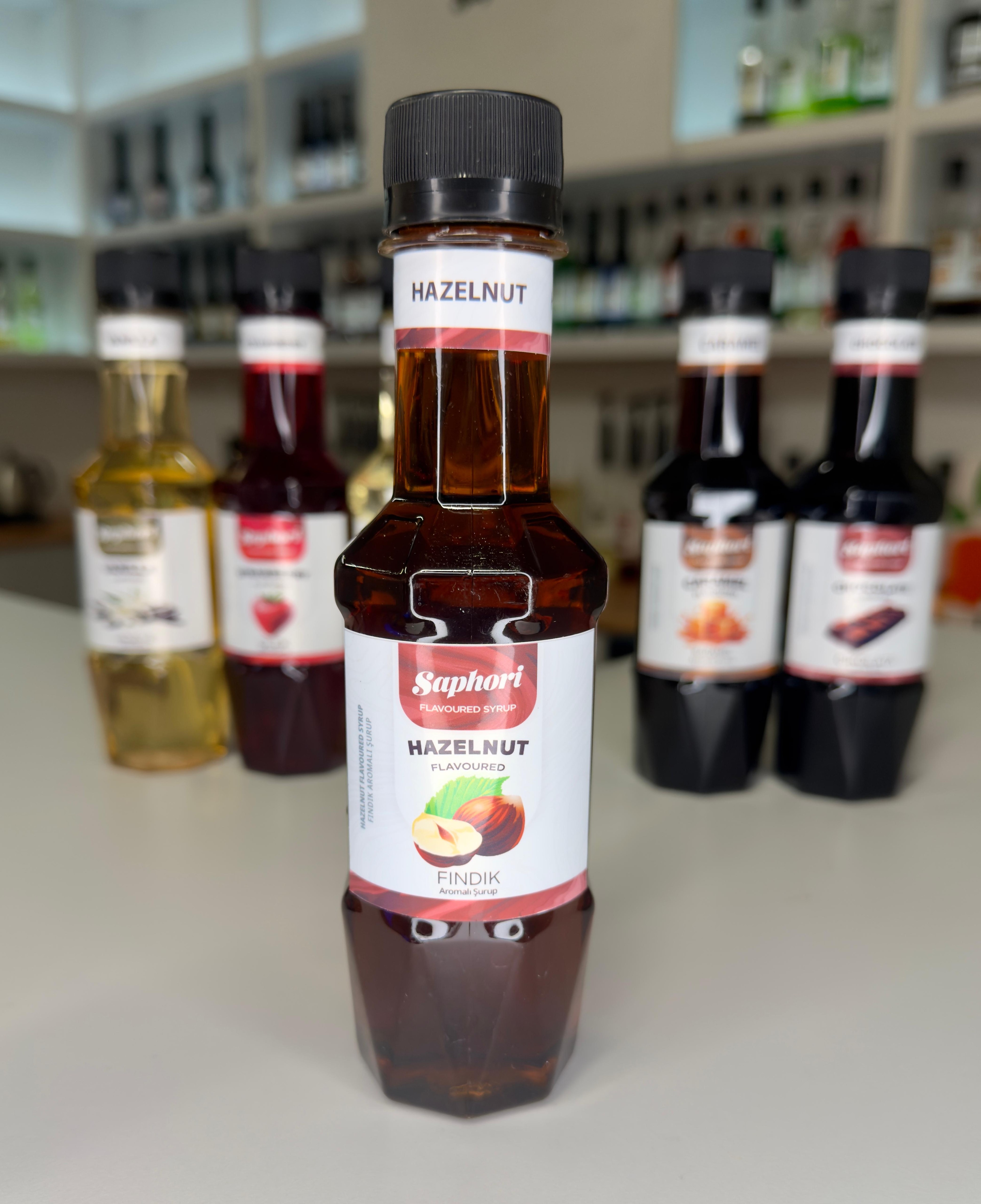 Saphori Fındık Aromalı Kokteyl Şurubu, Kahve Şurubu 250 ML