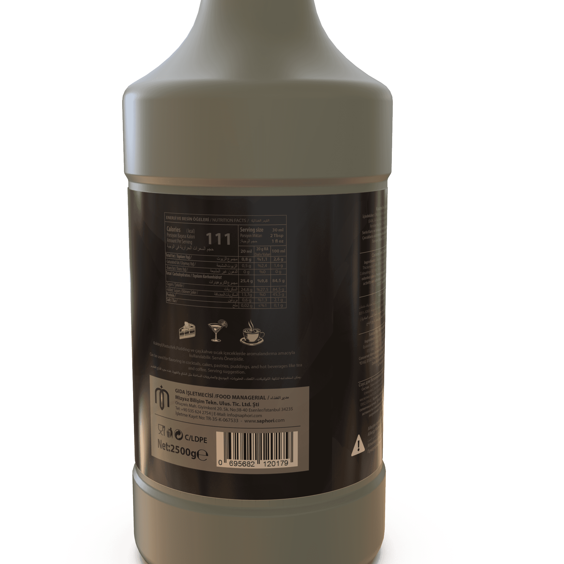 Saphori Spekuloos (Lotus) Aromalı Bar Sos 2.5 Kg