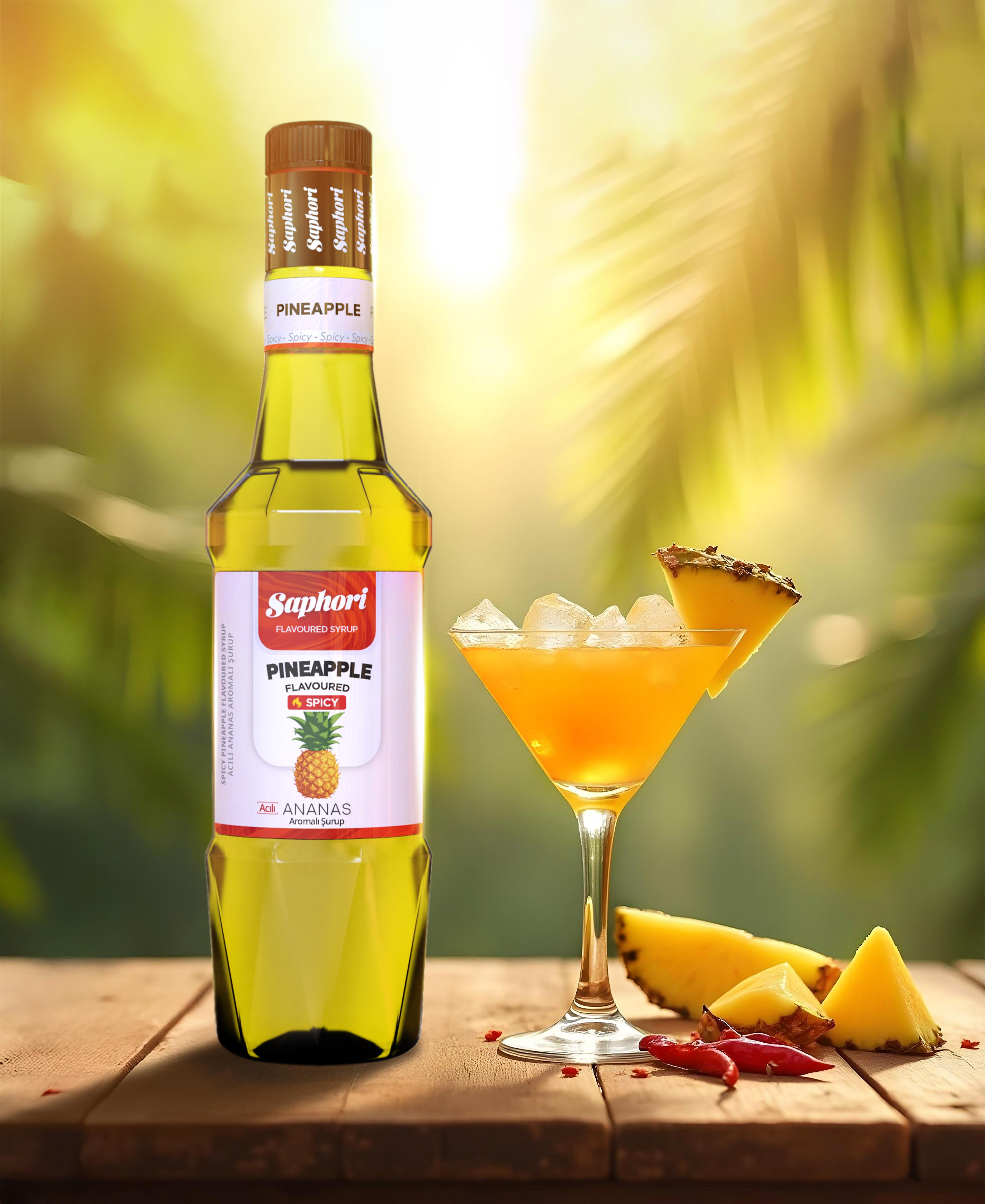 Saphori Spicy Pineapple Cocktail Syrup 700 ML