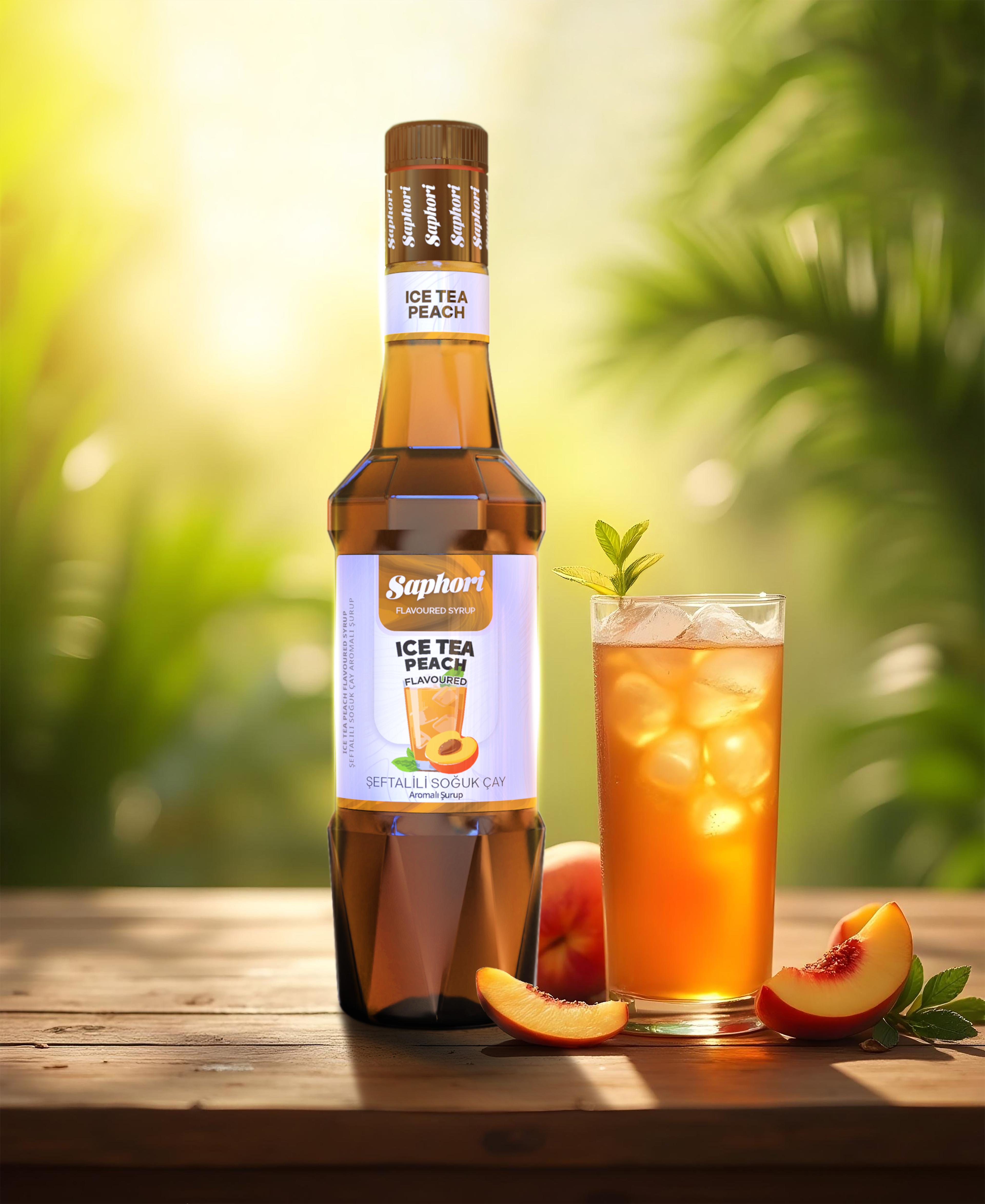 Saphori Ice Tea Şeftali Aromalı Kokteyl Şurubu 700 ML