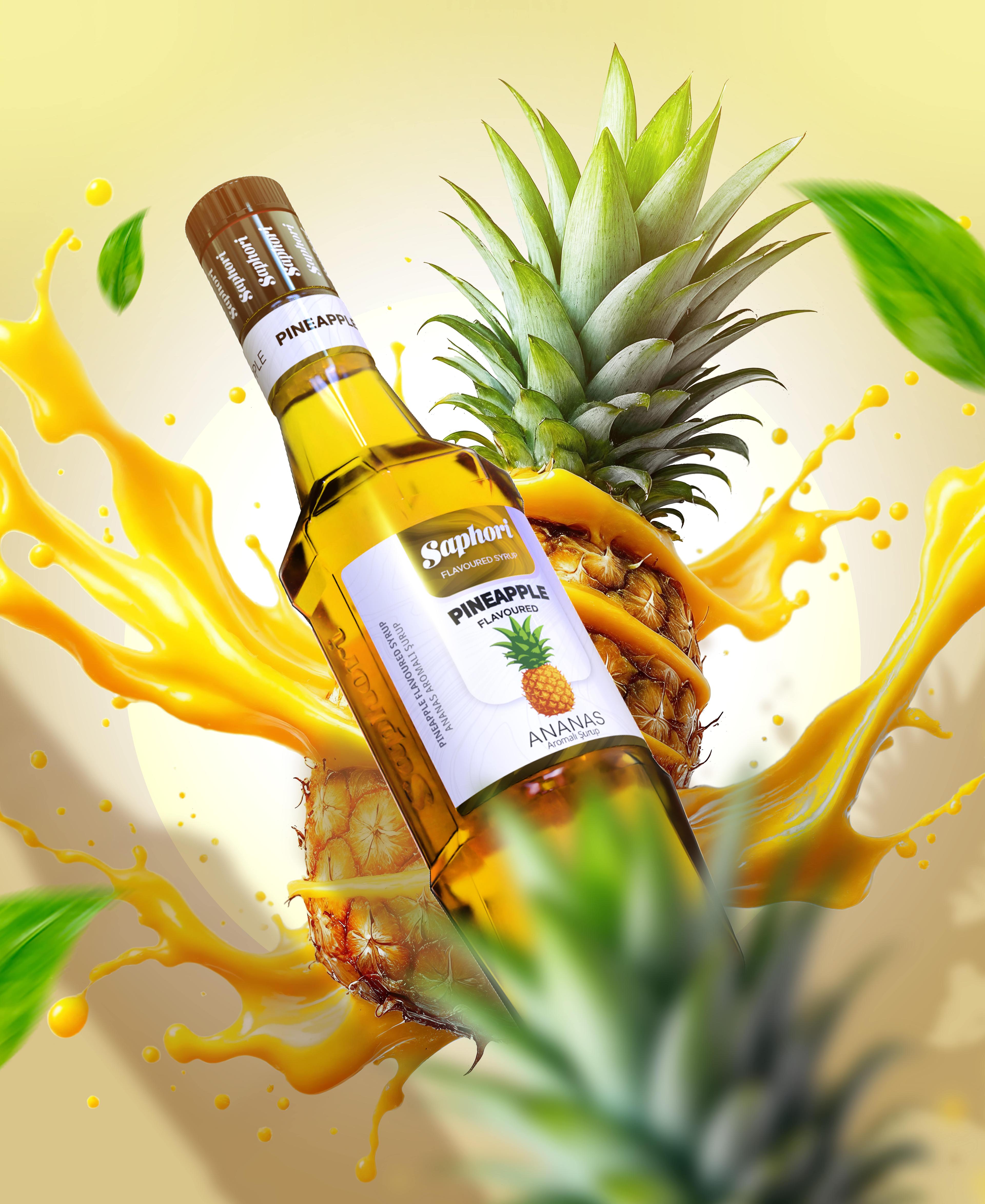 Saphori Ananas Aromalı Kokteyl Şurubu 700 ML