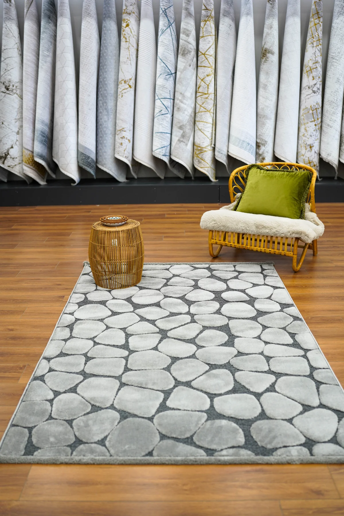 İndus 8001 Gri Bukle Yumuşak Dokulu Salon Mutfak Oturma Odası Makine Halısı Koridor Kesme Yolluk