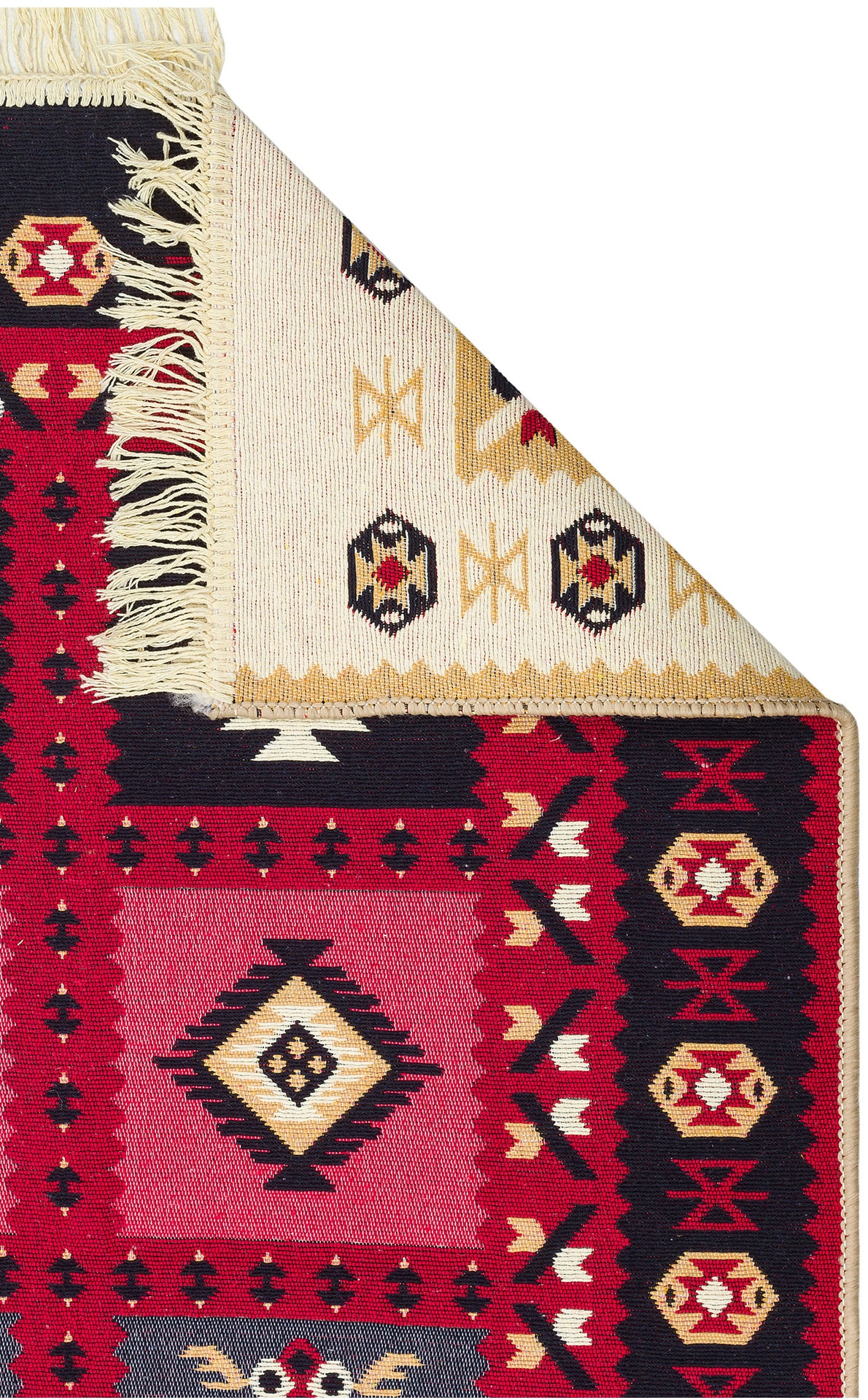 Arya 28 Kırmızı Yıkanabilen Çift Taraflı Kilim