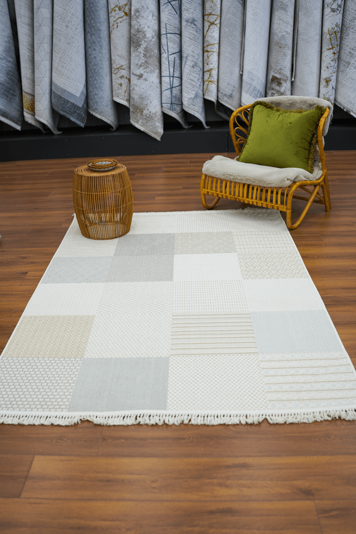 Bonn 8806 Bej Bukle Yumuşak Dokulu Salon Mutfak Oturma Odası Makine Halısı Koridor Kesme Yolluk