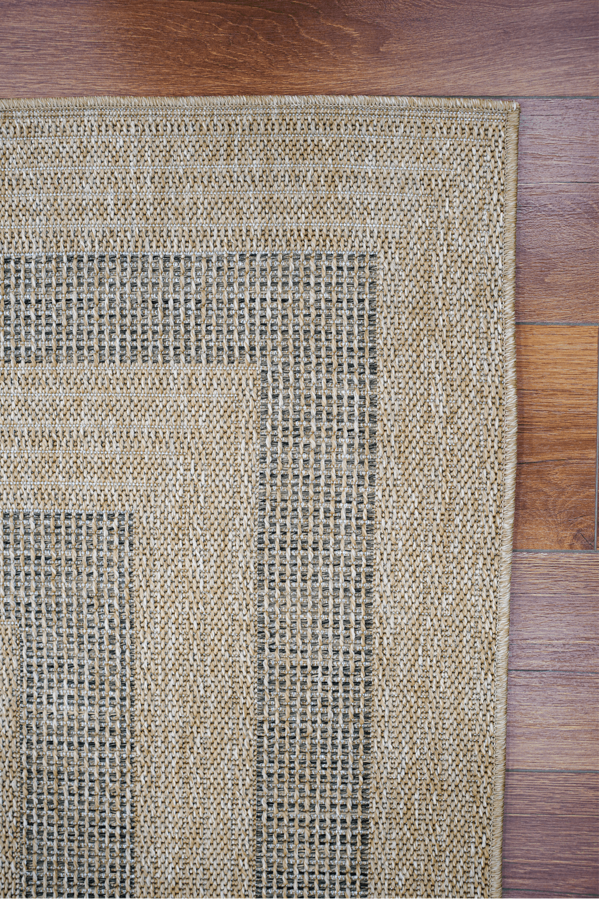 Beyrut 9101 Bej Sisal Jut Hasır Dekoratif Model Dokuma Hav Toz Vermez Halı Örme Kilim Yolluk