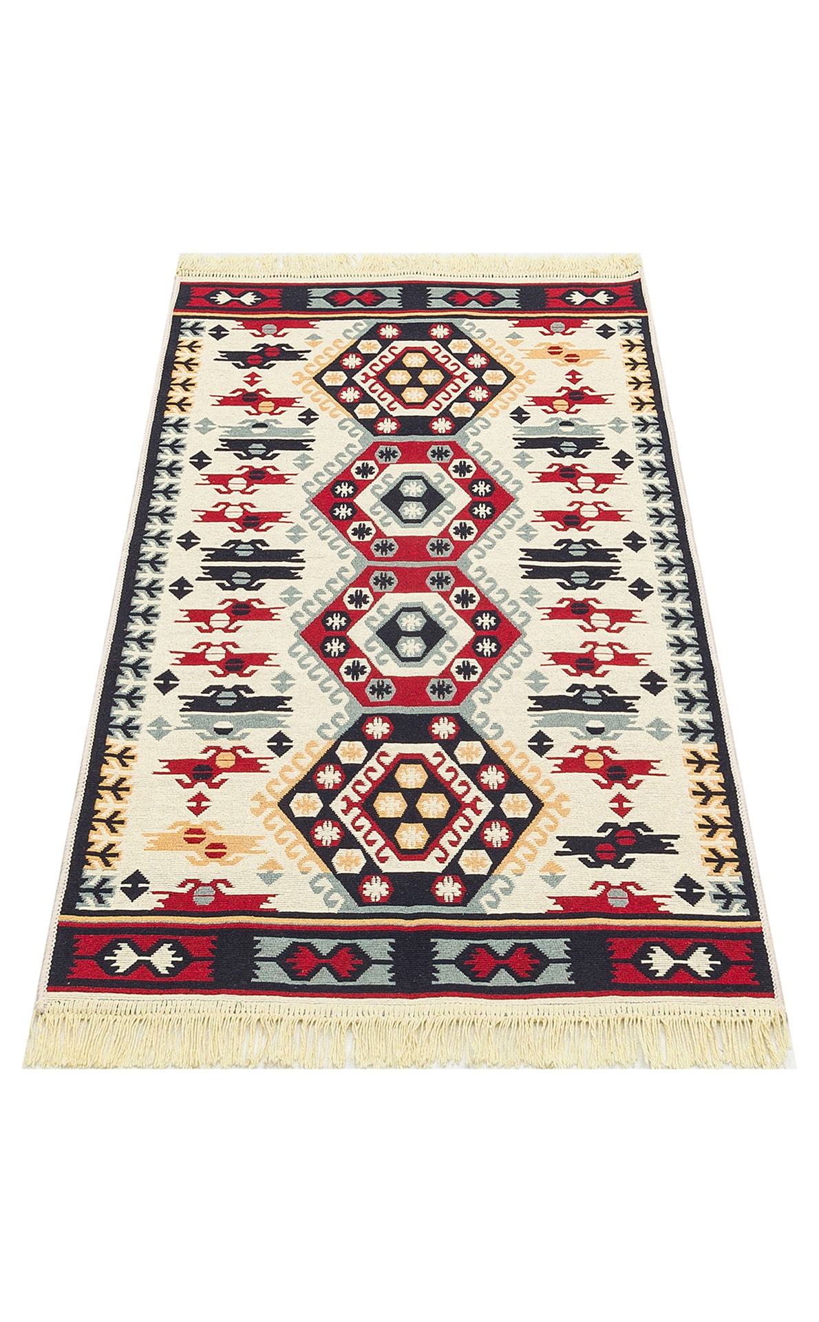 Arya 30 Kırmızı Yıkanabilen Çift Taraflı Kilim