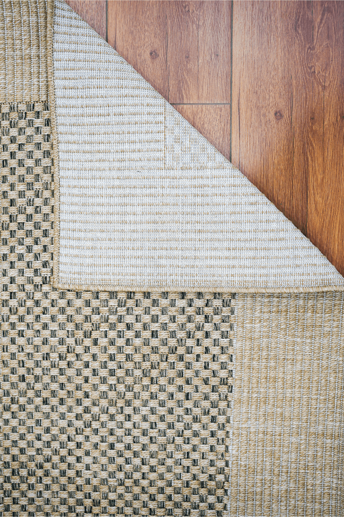 Beyrut 9102 Bej Sisal Jut Hasır Dekoratif Model Dokuma Hav Toz Vermez Halı Örme Kilim Yolluk