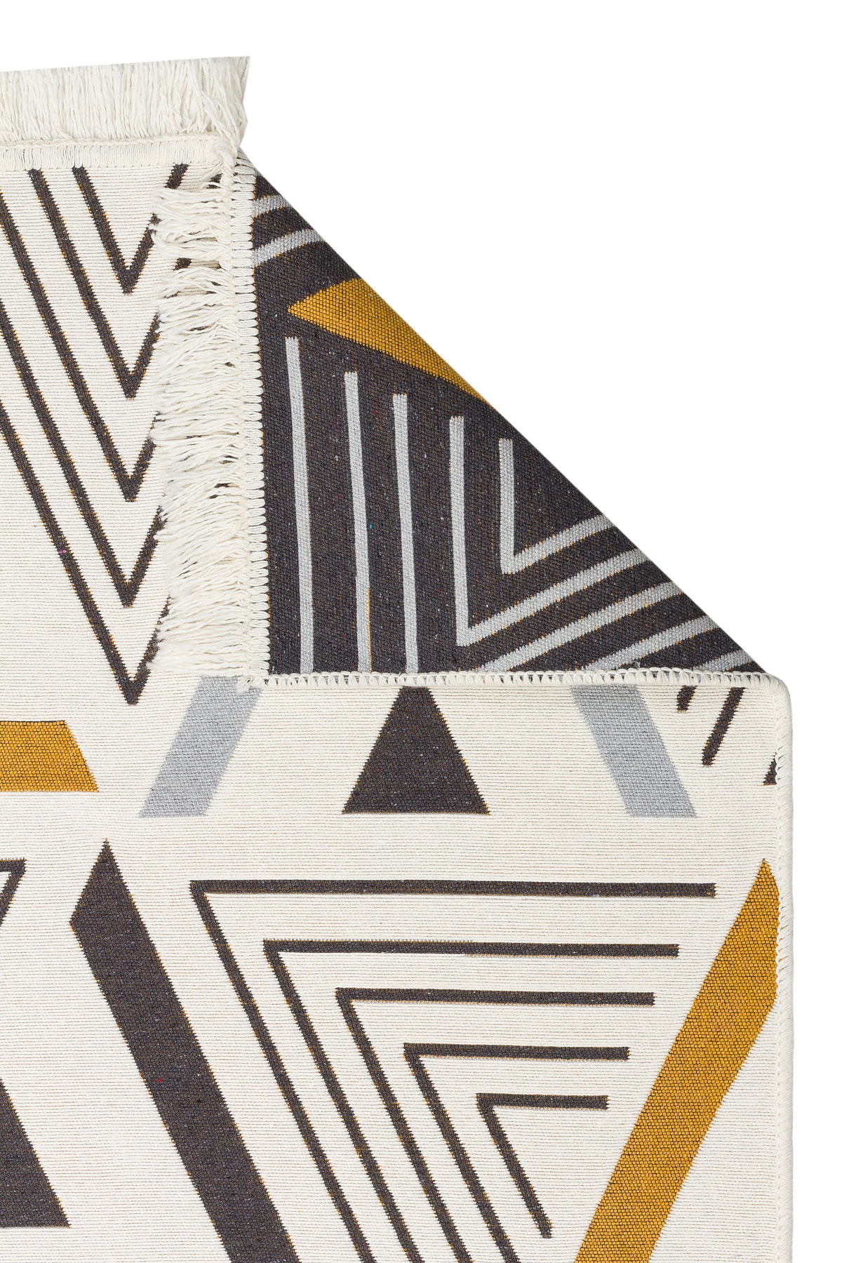 Arya 18 Sarı Yıkanabilen Çift Taraflı Kilim