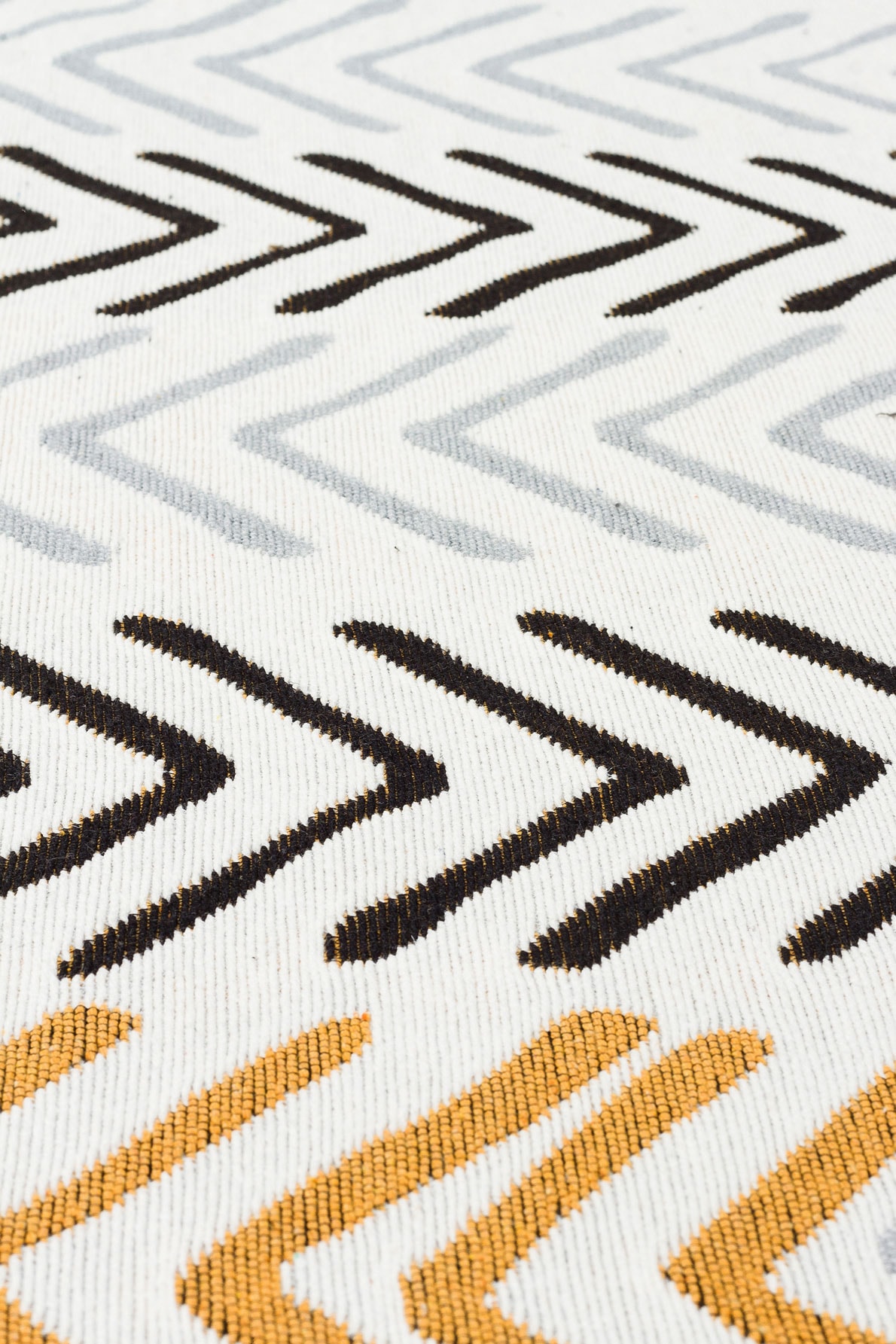 Arya 19 Beyaz Siyah Çift Taraflı Pamuklu Renkli Kilim Makinede Yıkanabilir Banyo Balkon Mutfak Kilimi