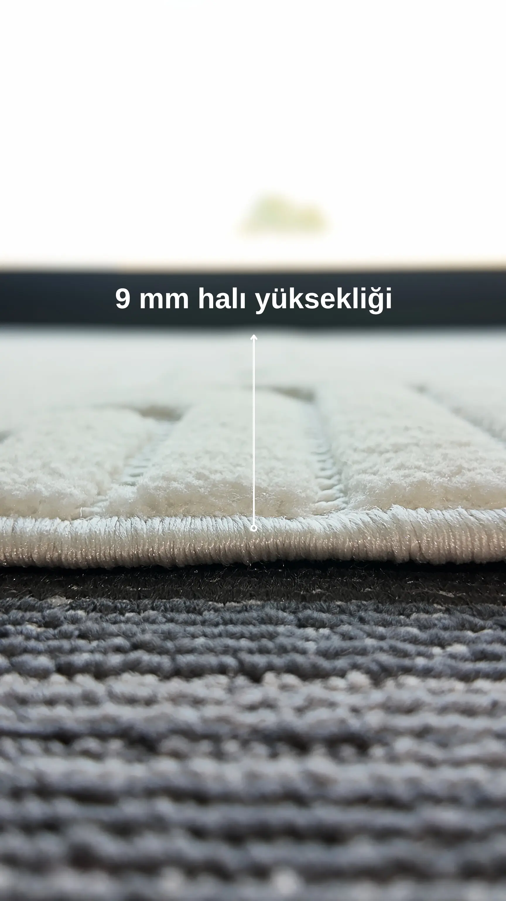 Prag 9209 Krem Bukle Yumuşak Dokulu Halı
