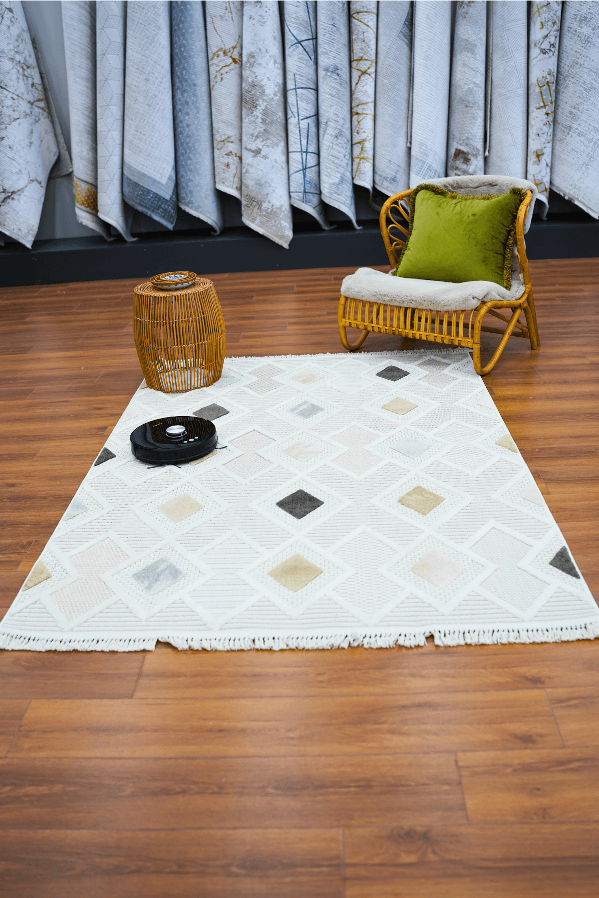 Bonn 8804 Gri Bukle Yumuşak Dokulu Salon Mutfak Oturma Odası Makine Halısı Koridor Kesme Yolluk