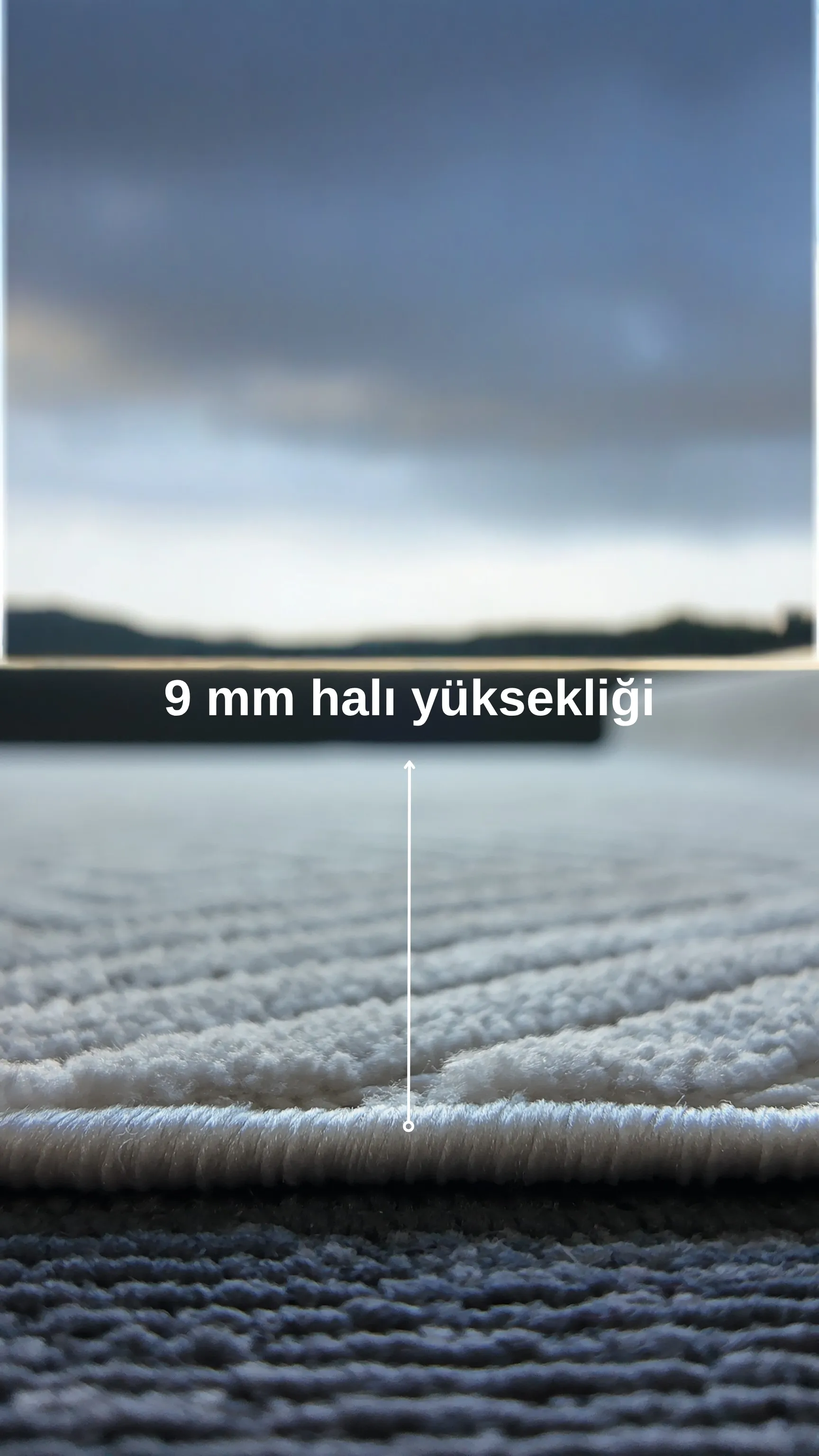 Prag 9208 Bej Bukle Yumuşak Dokulu Halı