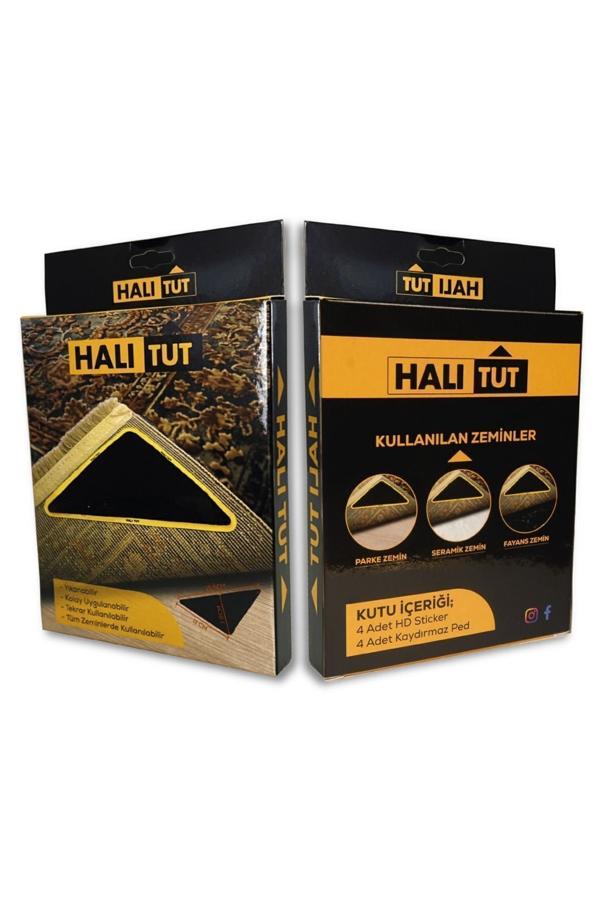 Halı Altı Kaydırmaz Ped Kayma Önleyici Tutucu Bant Halı Tutma Aparatı Kilim Paspas Zemin Sabitleyici