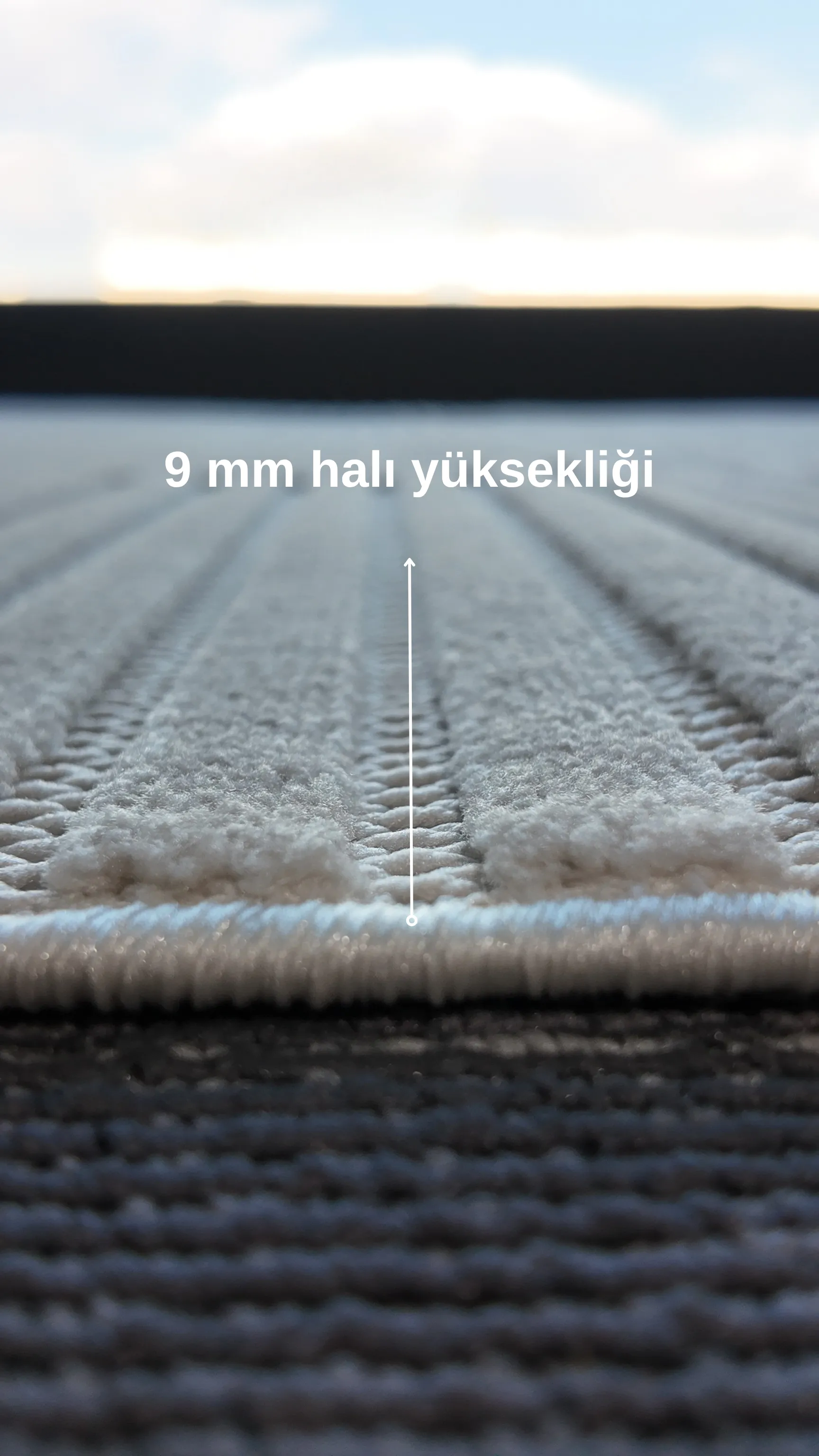 Prag 9204 Bej Bukle Yumuşak Dokulu Halı