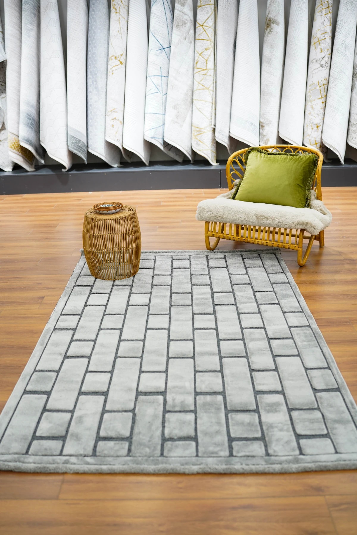 İndus 8008 Gri Bukle Yumuşak Dokulu Salon Mutfak Oturma Odası Makine Halısı Koridor Kesme Yolluk