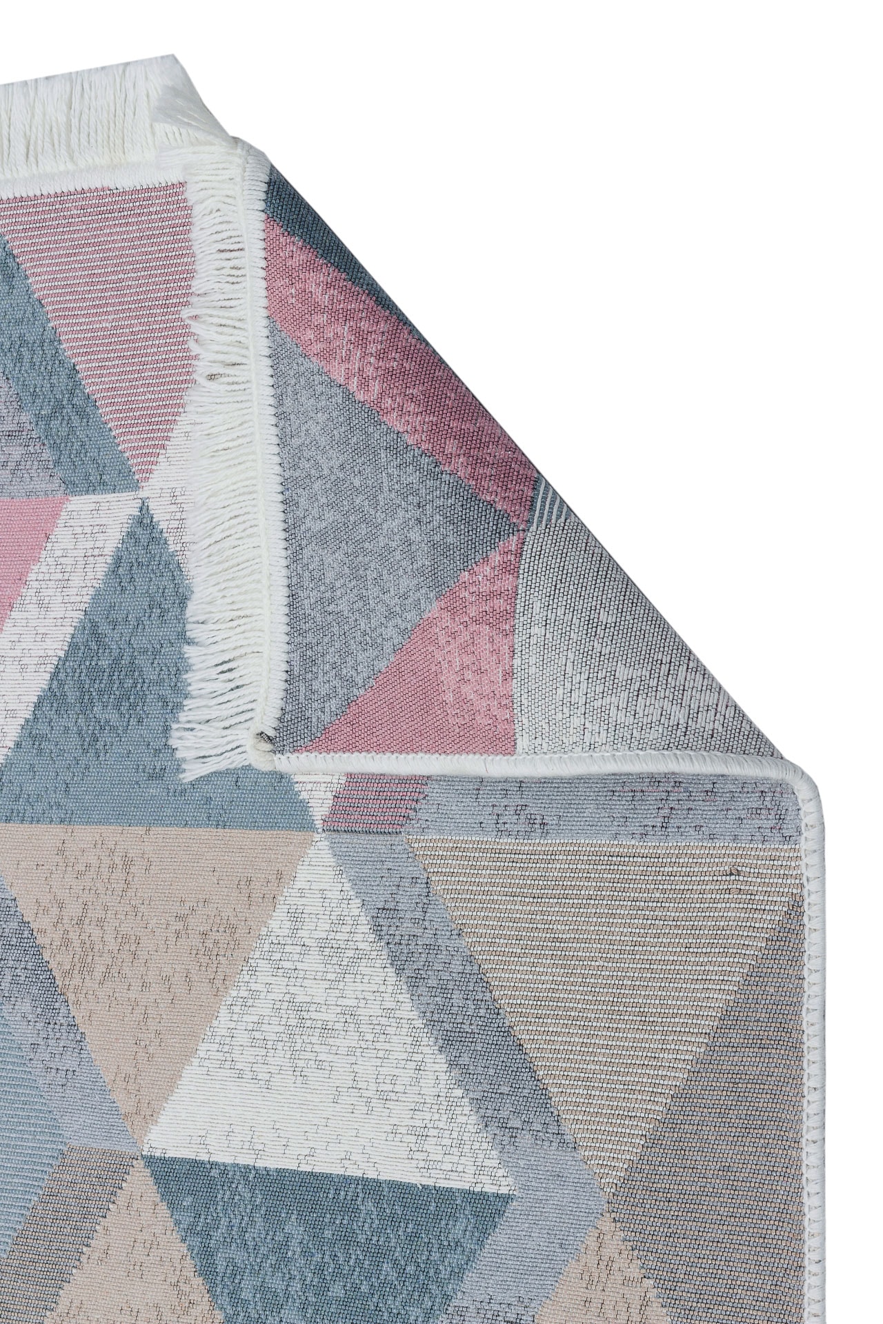 Arya 10 Mavi Pembe Yıkanabilen Çift Taraflı Kilim