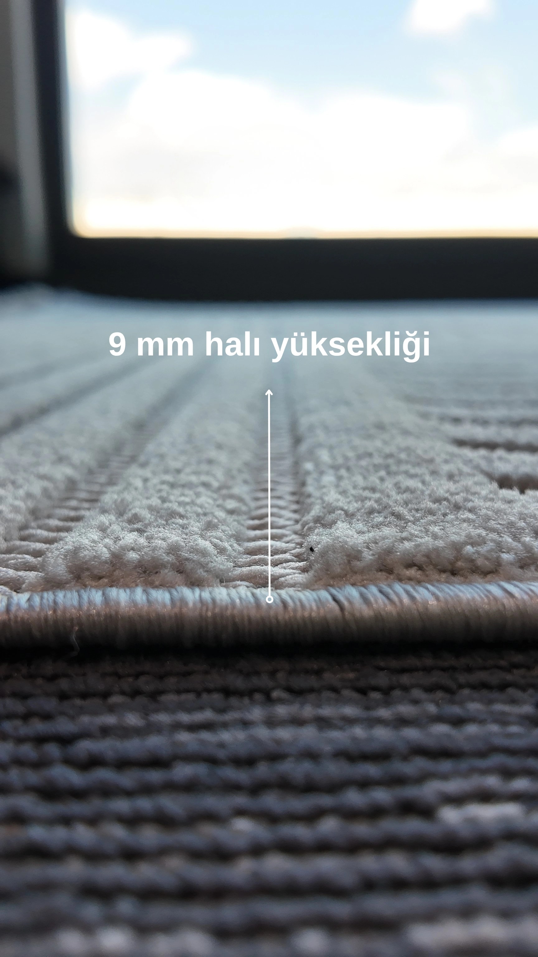 Prag 9203 Açık Gri Bukle Yumuşak Dokulu Halı