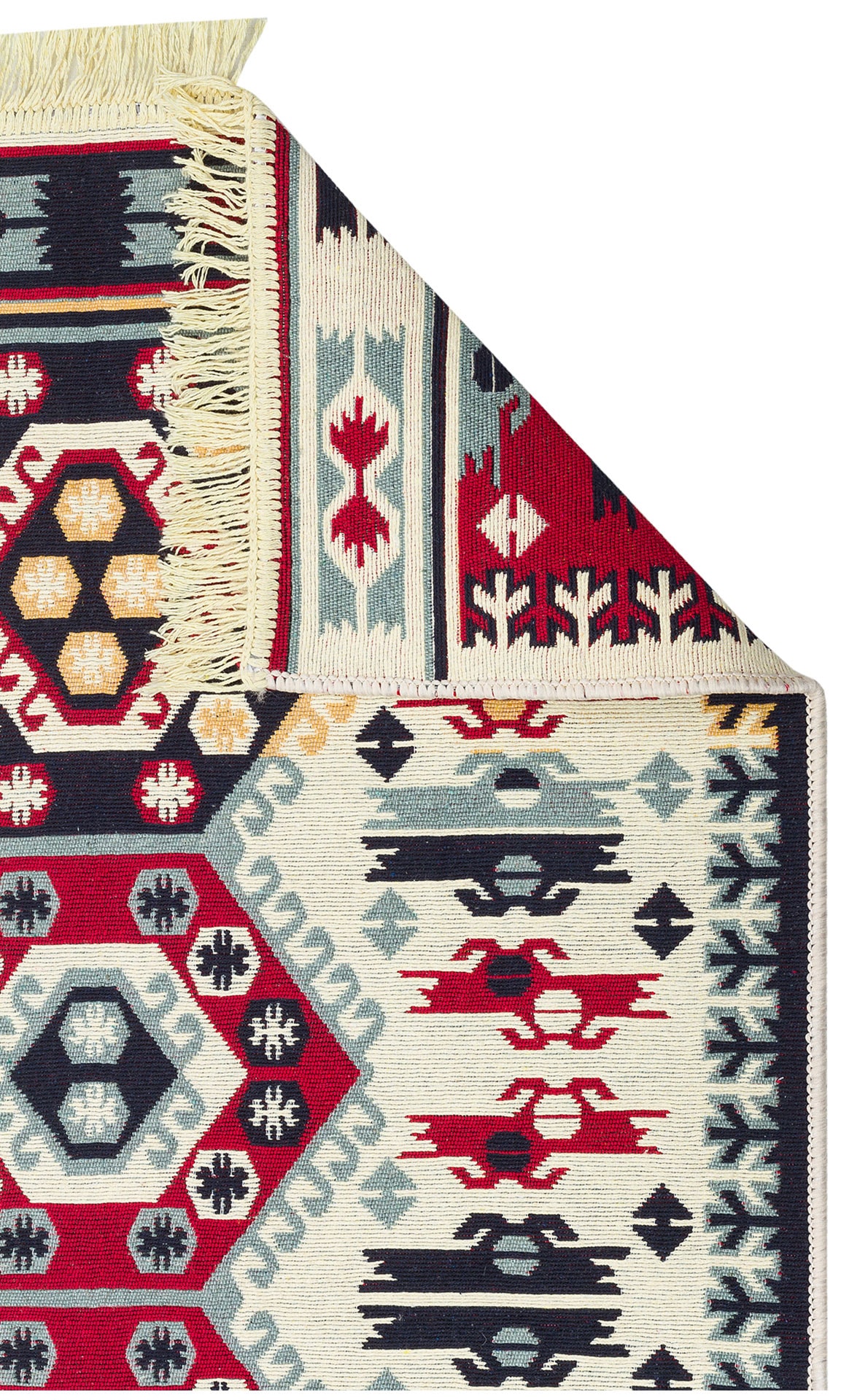Arya 30 Kırmızı Yıkanabilen Çift Taraflı Kilim