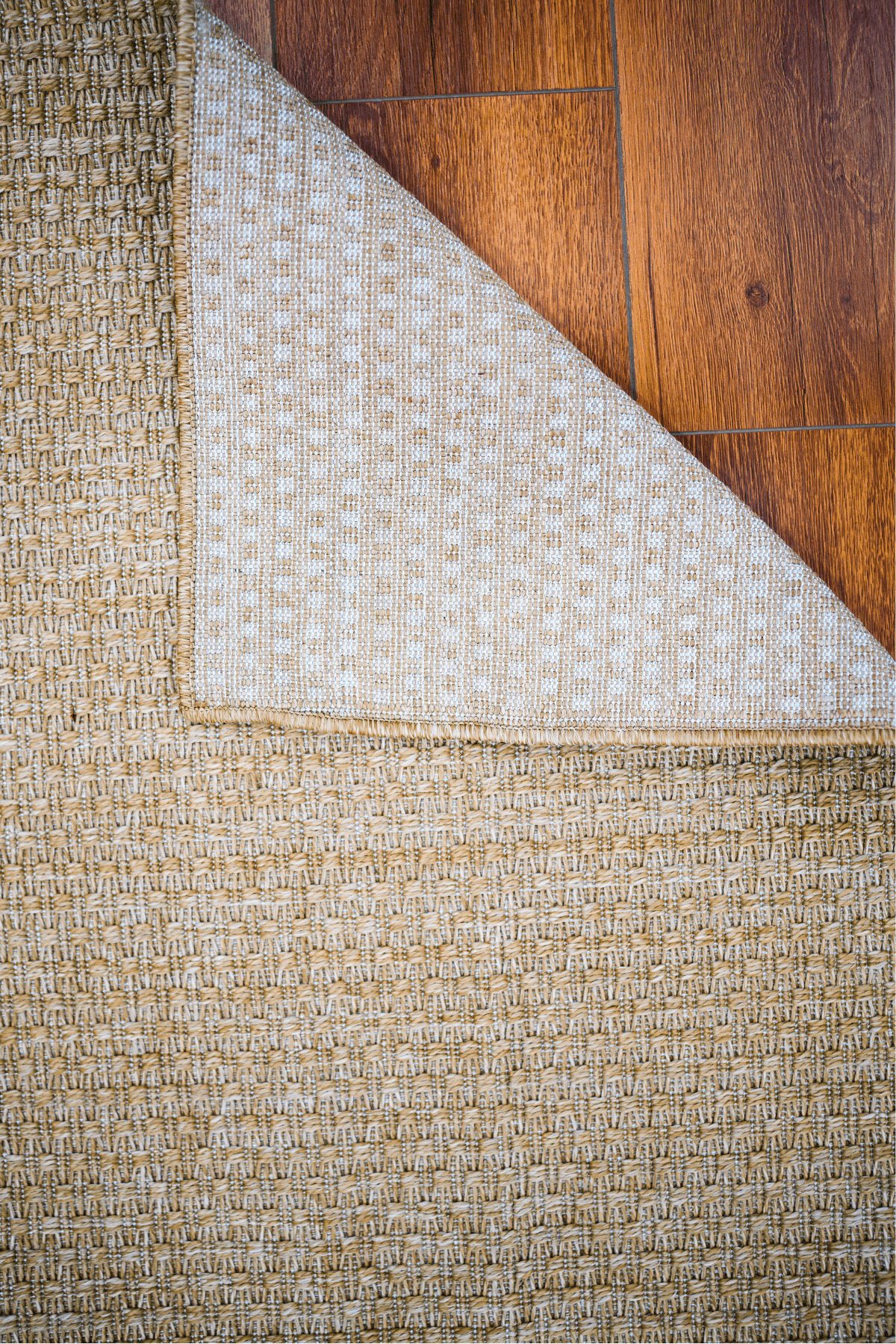 Beyrut 9104 Bej Sisal Jut Hasır Dekoratif Model Dokuma Hav Toz Vermez Halı Örme Kilim Yolluk