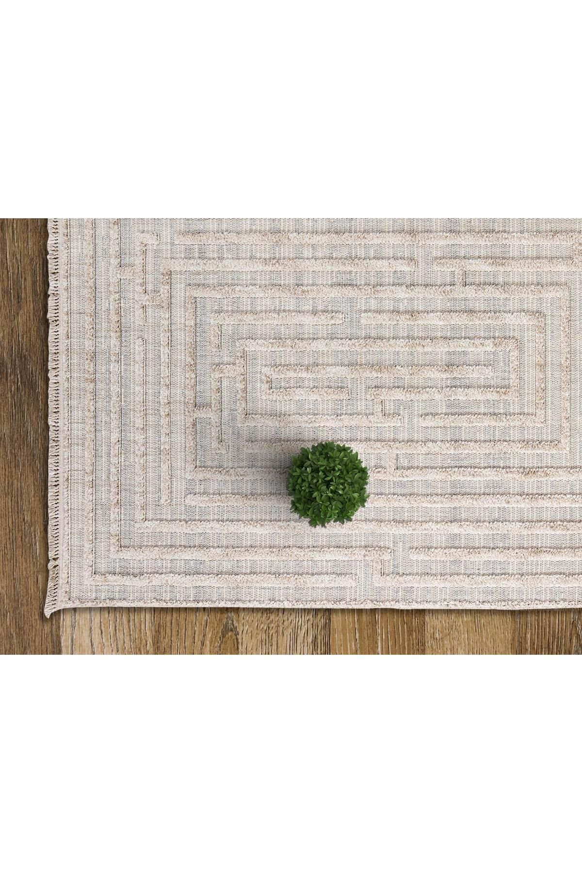 Kids 05 Gri Pembe Antialerjik Bebek Odası Halısı