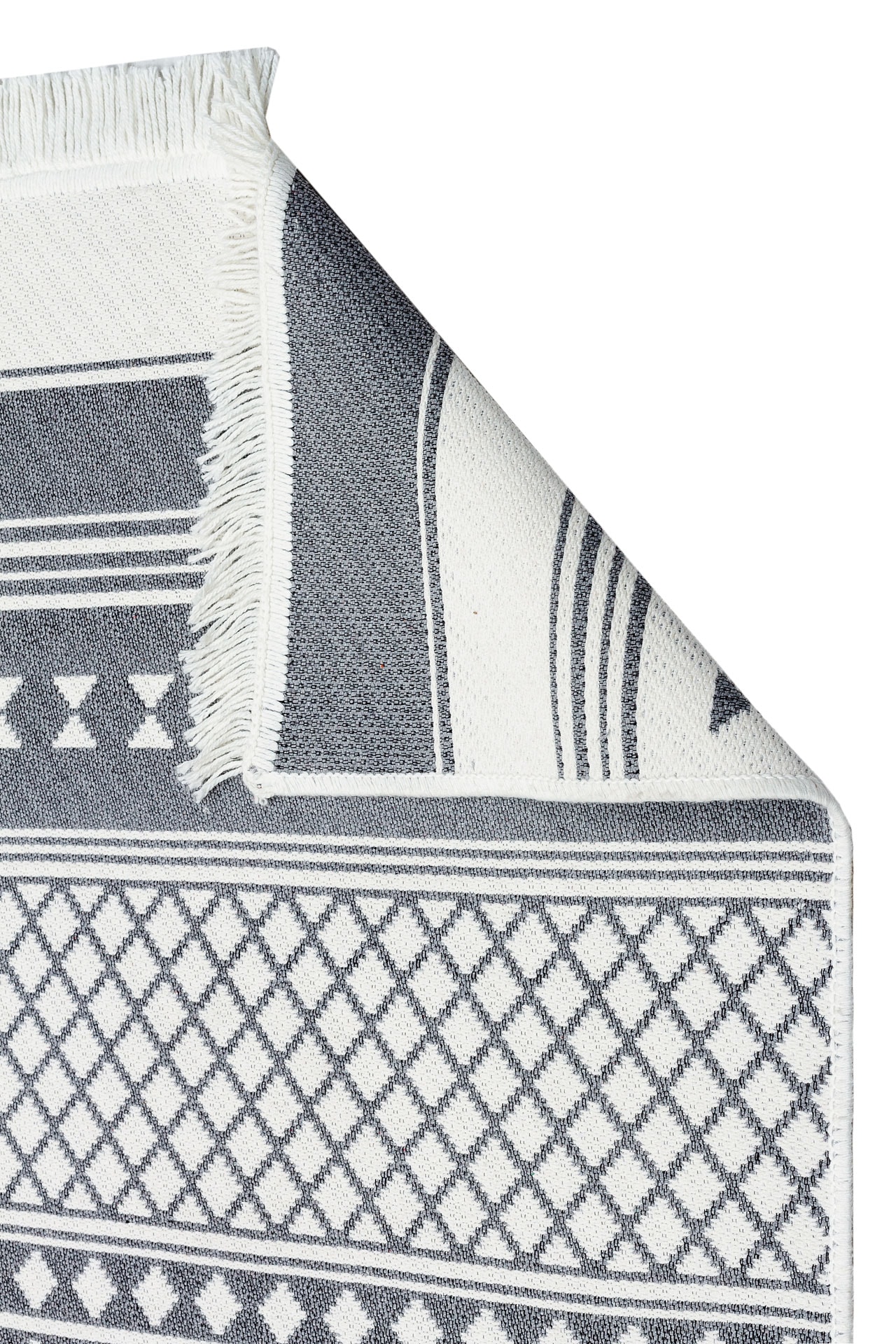 Arya 07 Gri Yıkanabilen Çift Taraflı Kilim