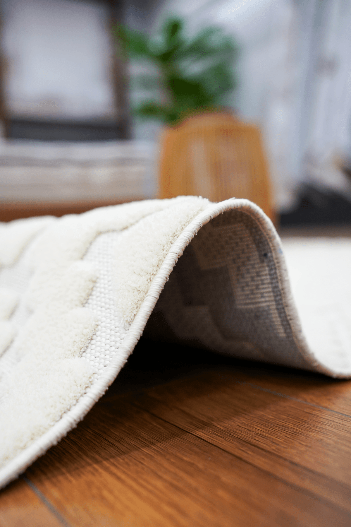 İndus 8003 Beyaz Bukle Yumuşak Dokulu Salon Mutfak Oturma Odası Makine Halısı Koridor Kesme Yolluk