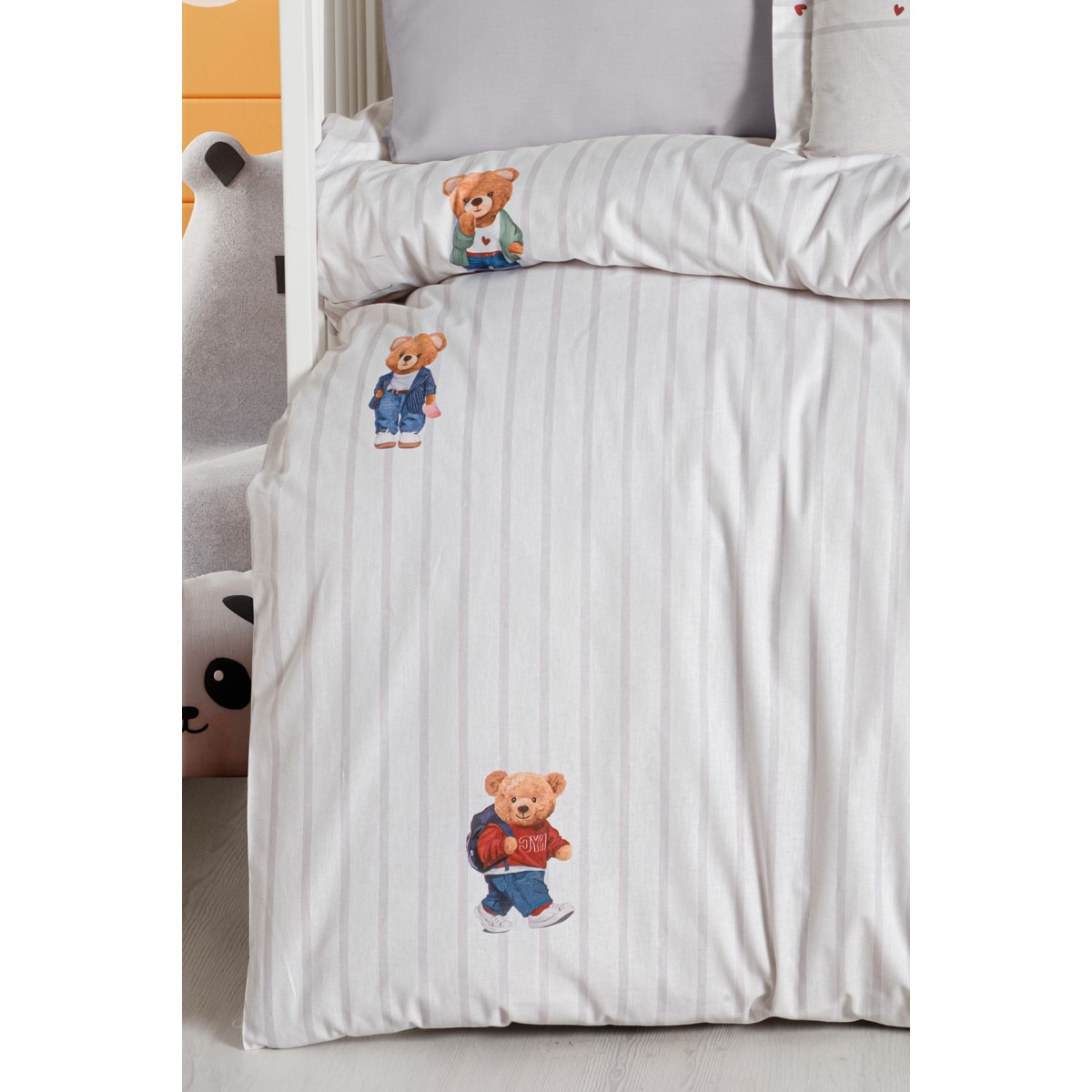 Tiny Bear %100 Pamuk 4'lü Nevresim Takımı