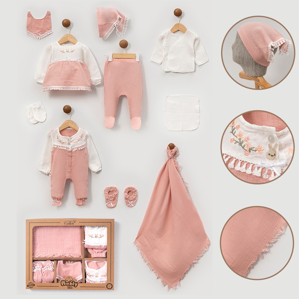 BEBLY KIDS KIZ 0-3 AY ŞERİT