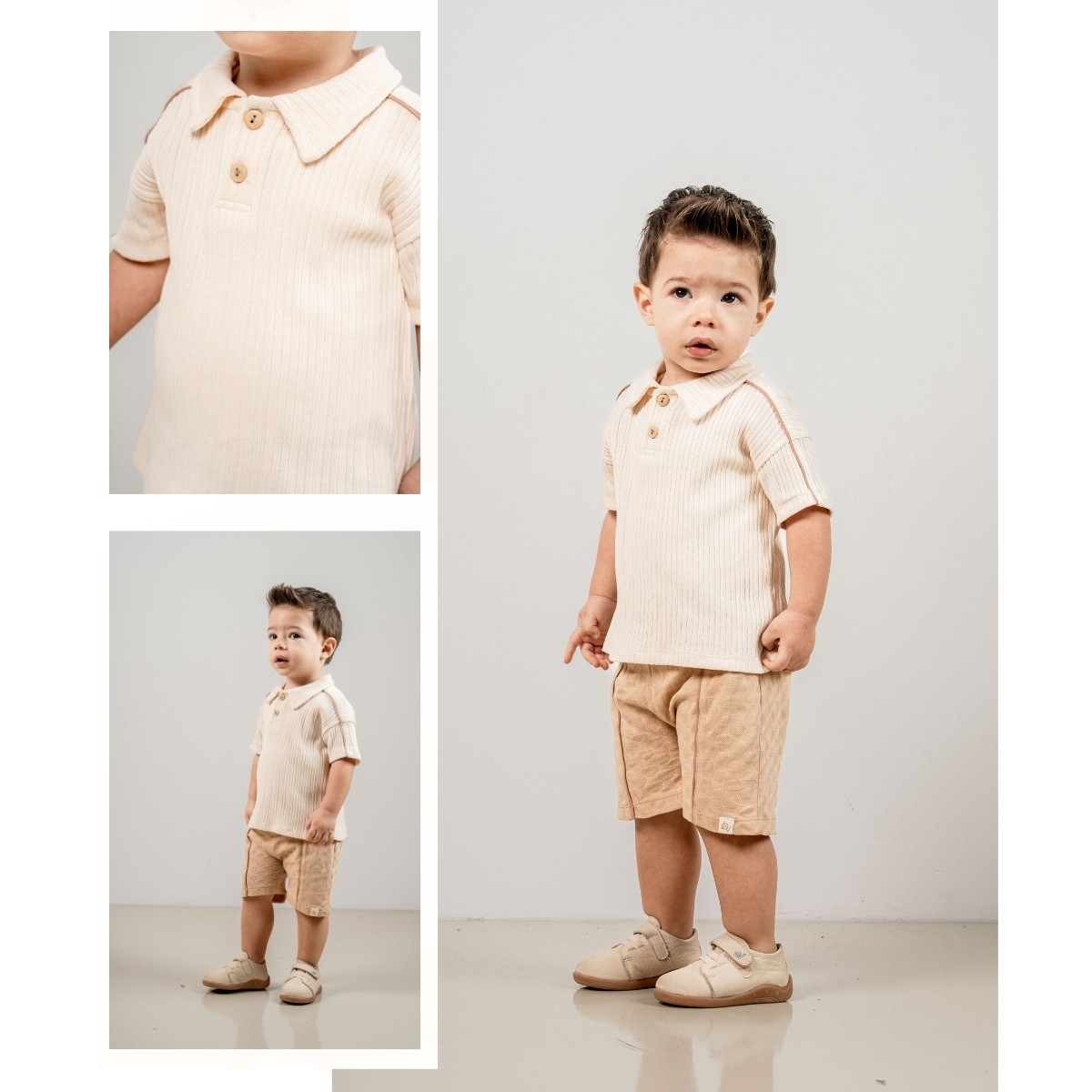 JOVİEL POLO YAKA 2'Lİ ERKEK ŞORTLU TAKIM