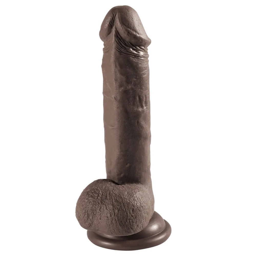 6.7" Soft Realistic Brown Dildo