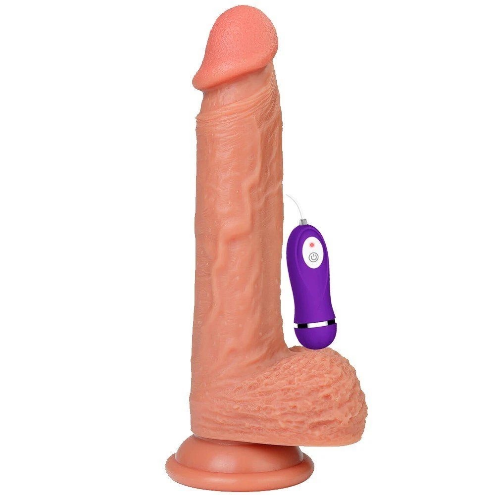 8.43" Ultra Realistic Vibrating Silicone Dildo