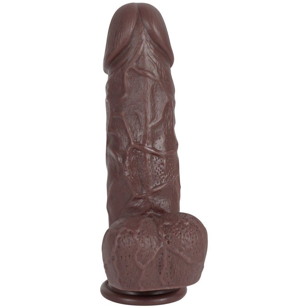 8.6" Flexible Ultra Realistic Brown Dildo