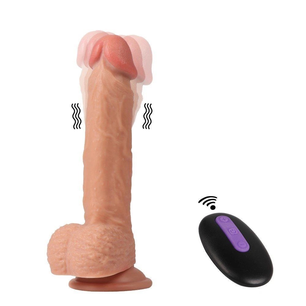 8.3" Vibrating Remote Control Rechargeable Realistic Dildo