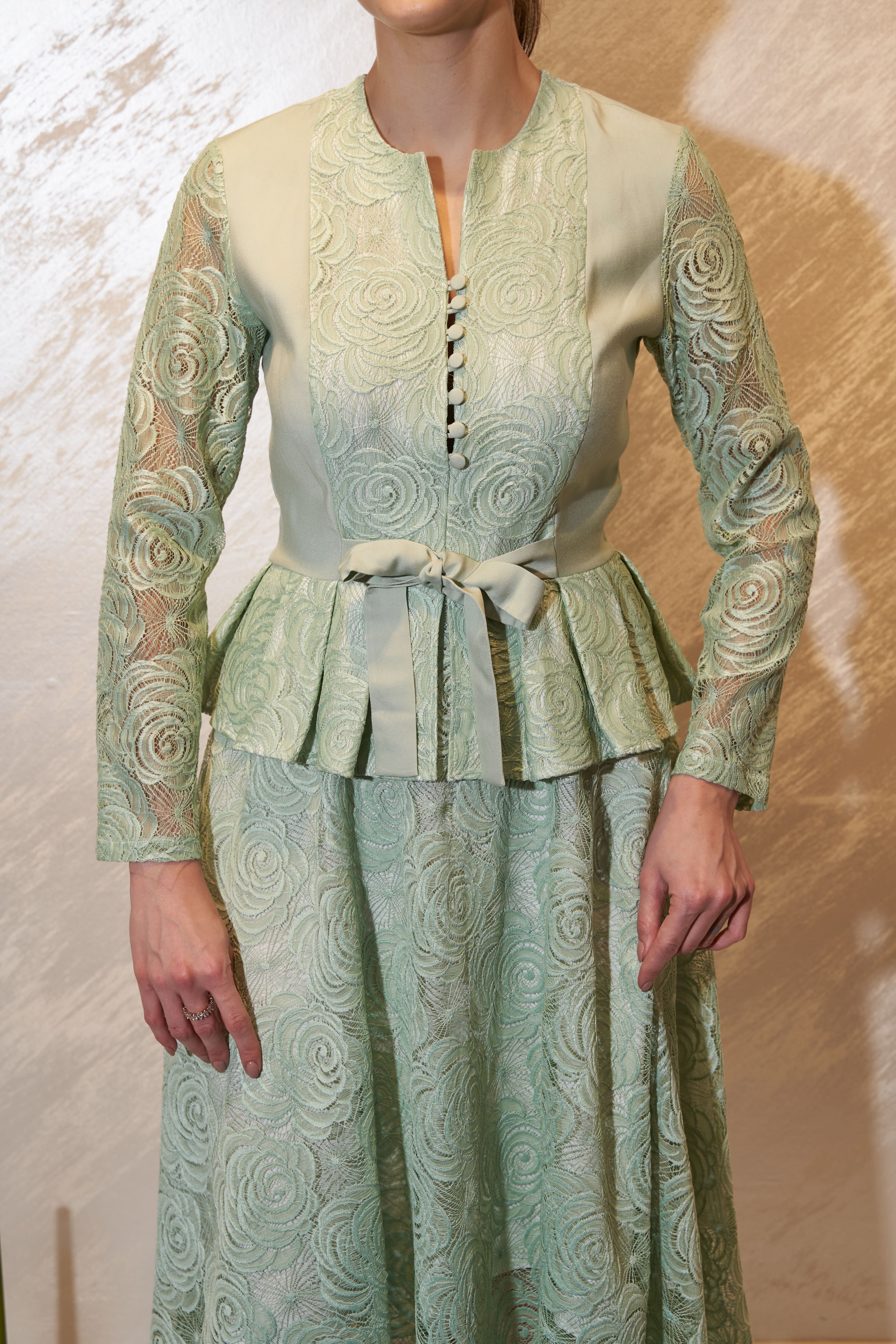 Water Green Lace Dress