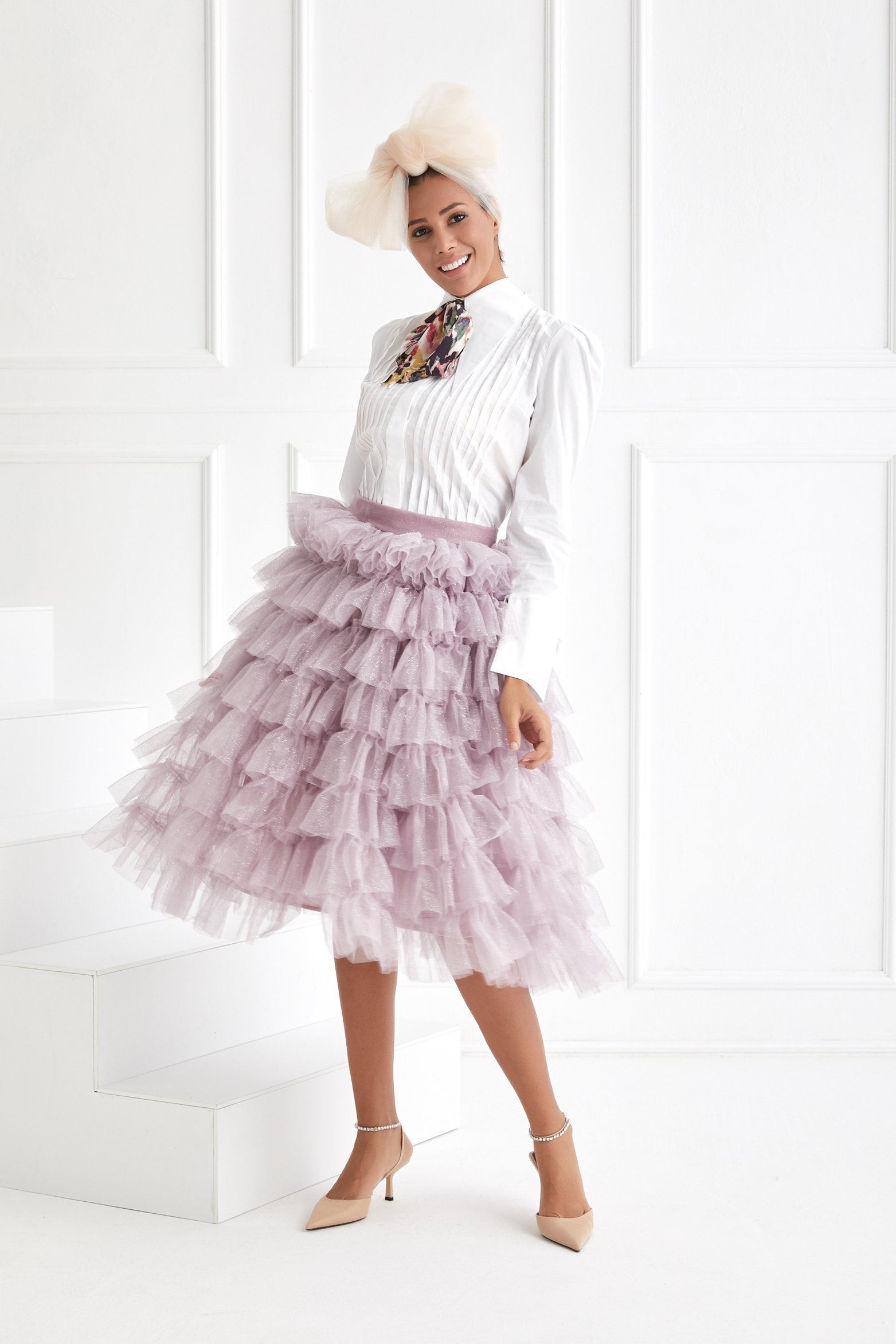 Layered Glitter Skirt